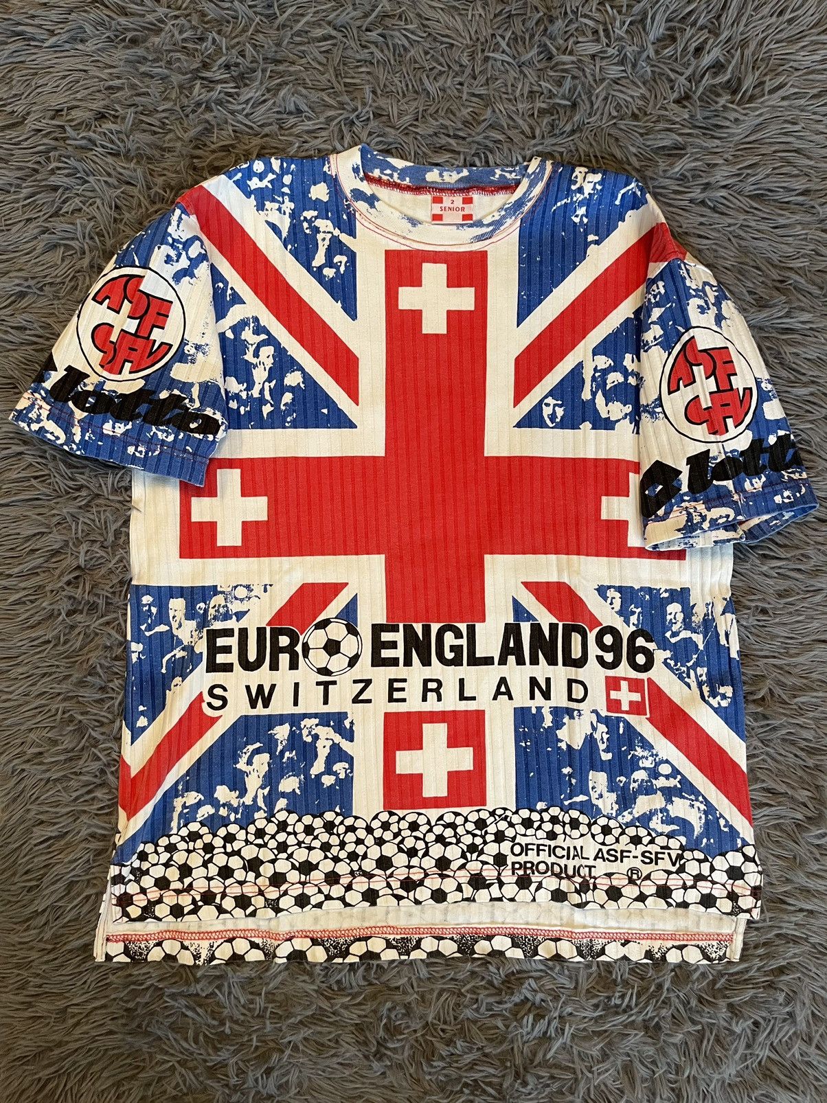 Lotto Sport × Vintage Lotto 1996 vintage football jersey England ASF-SFV t-shirt Size US L / EU 52-54 / 3 - 1 Thumbnail