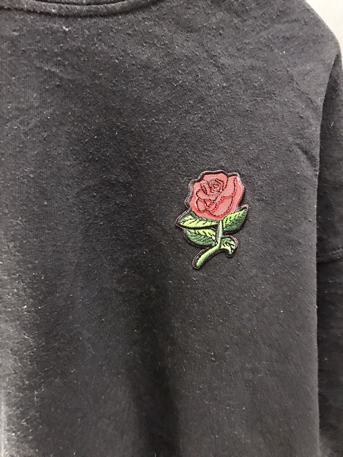 Other Hoodie small embroidered rose by artist union made in usa Size US L / EU 52-54 / 3 - 3 Thumbnail