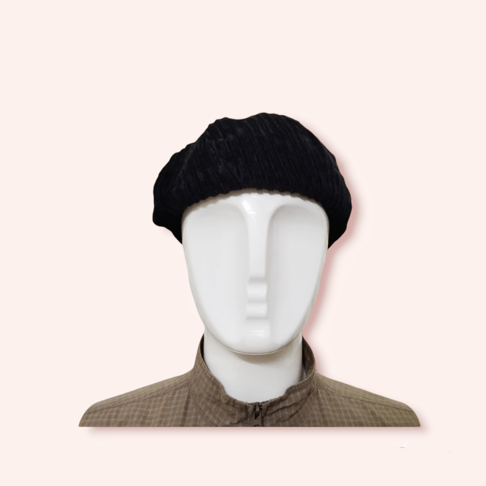 Vintage VINTAGE JAPAN BLACK CORDUROY BERET Size ONE SIZE - 5 Thumbnail