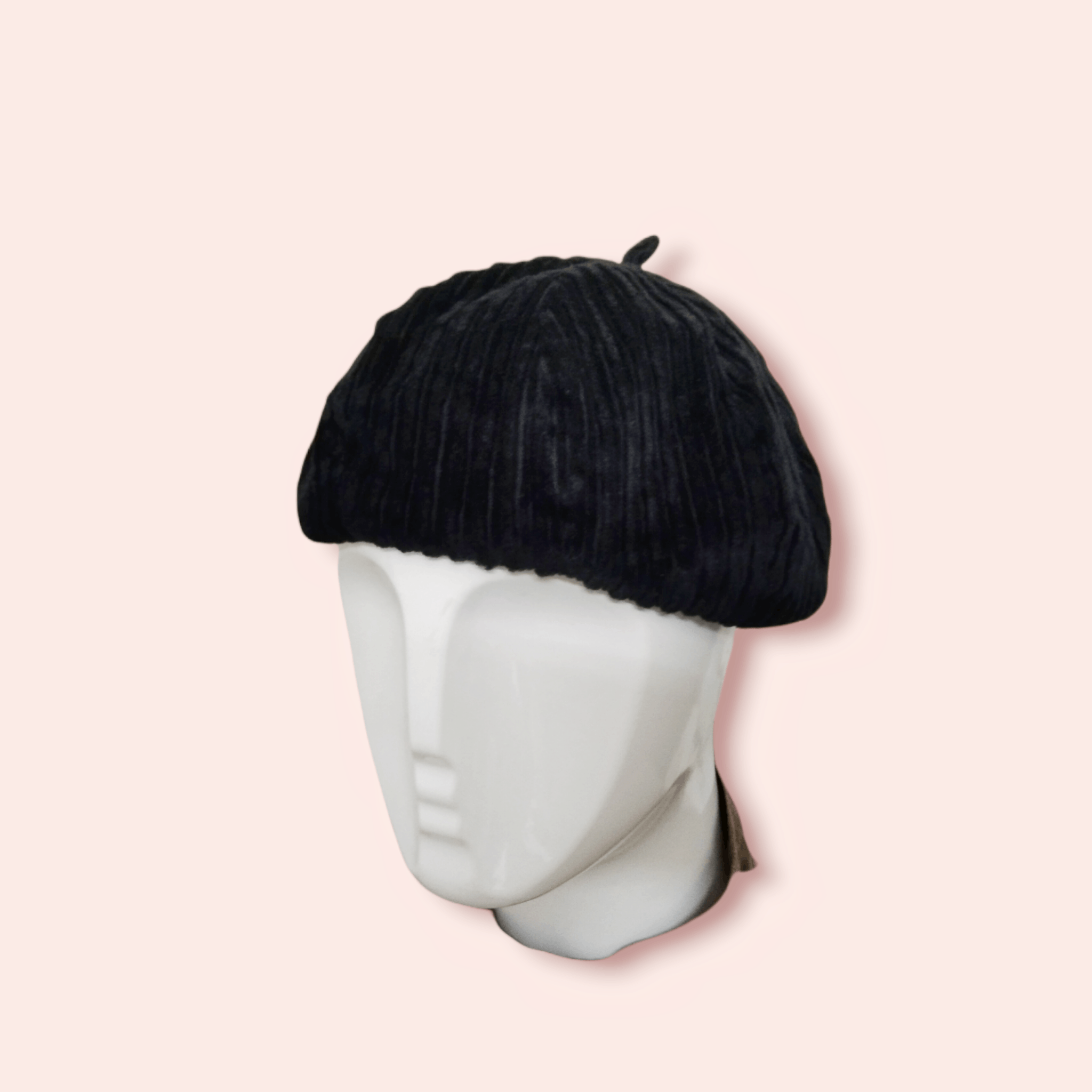 Vintage VINTAGE JAPAN BLACK CORDUROY BERET Size ONE SIZE - 3 Thumbnail