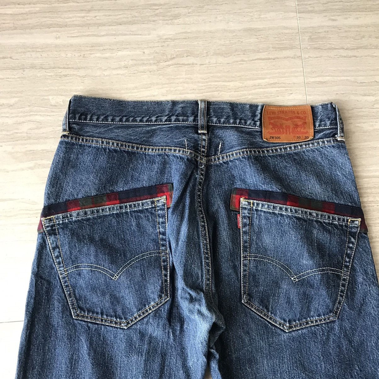 Comme des Garcons Junya Watanabe x Levis Plaid Jeans Straight Size US 30 / EU 46 - 8 Thumbnail