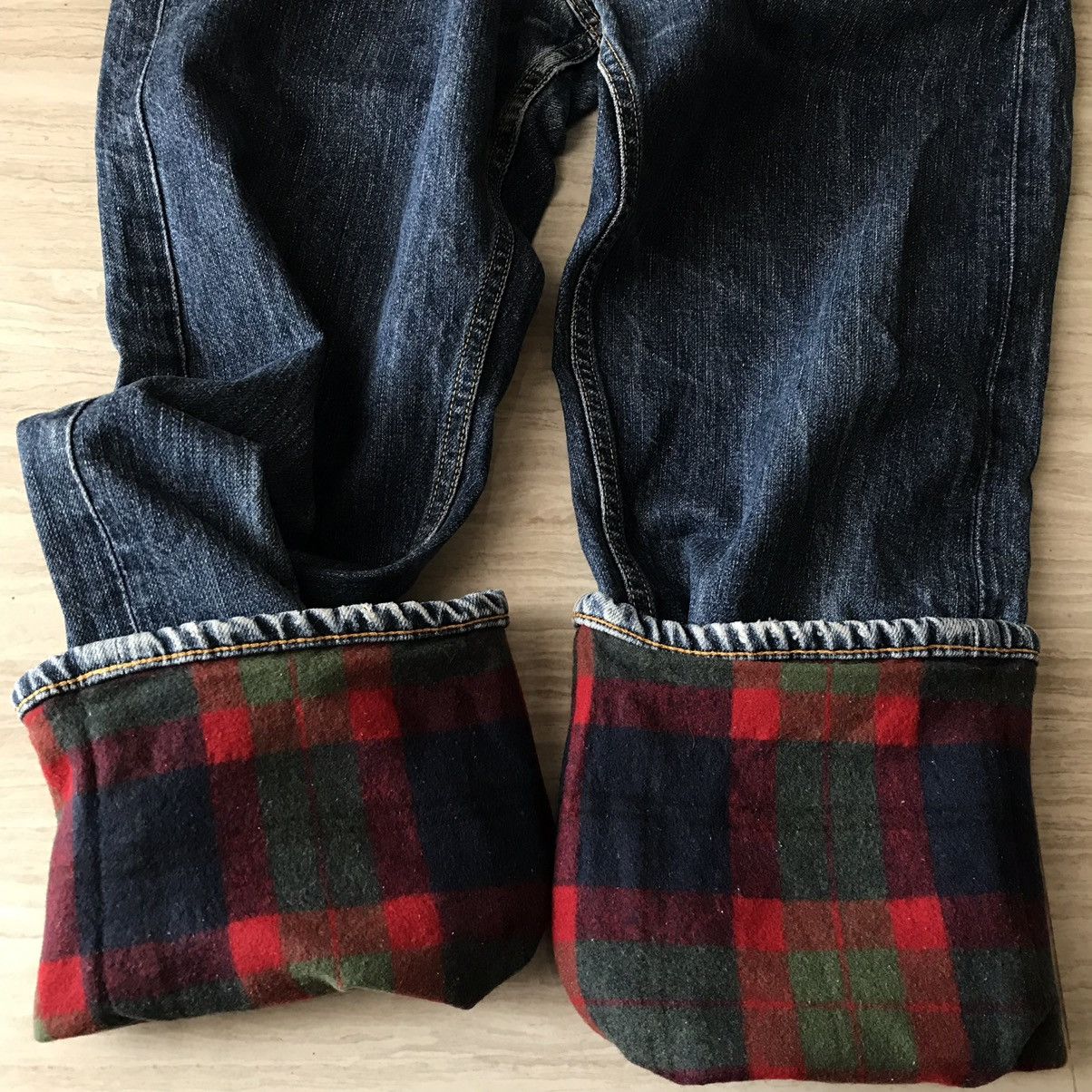 Comme des Garcons Junya Watanabe x Levis Plaid Jeans Straight Size US 30 / EU 46 - 10 Thumbnail