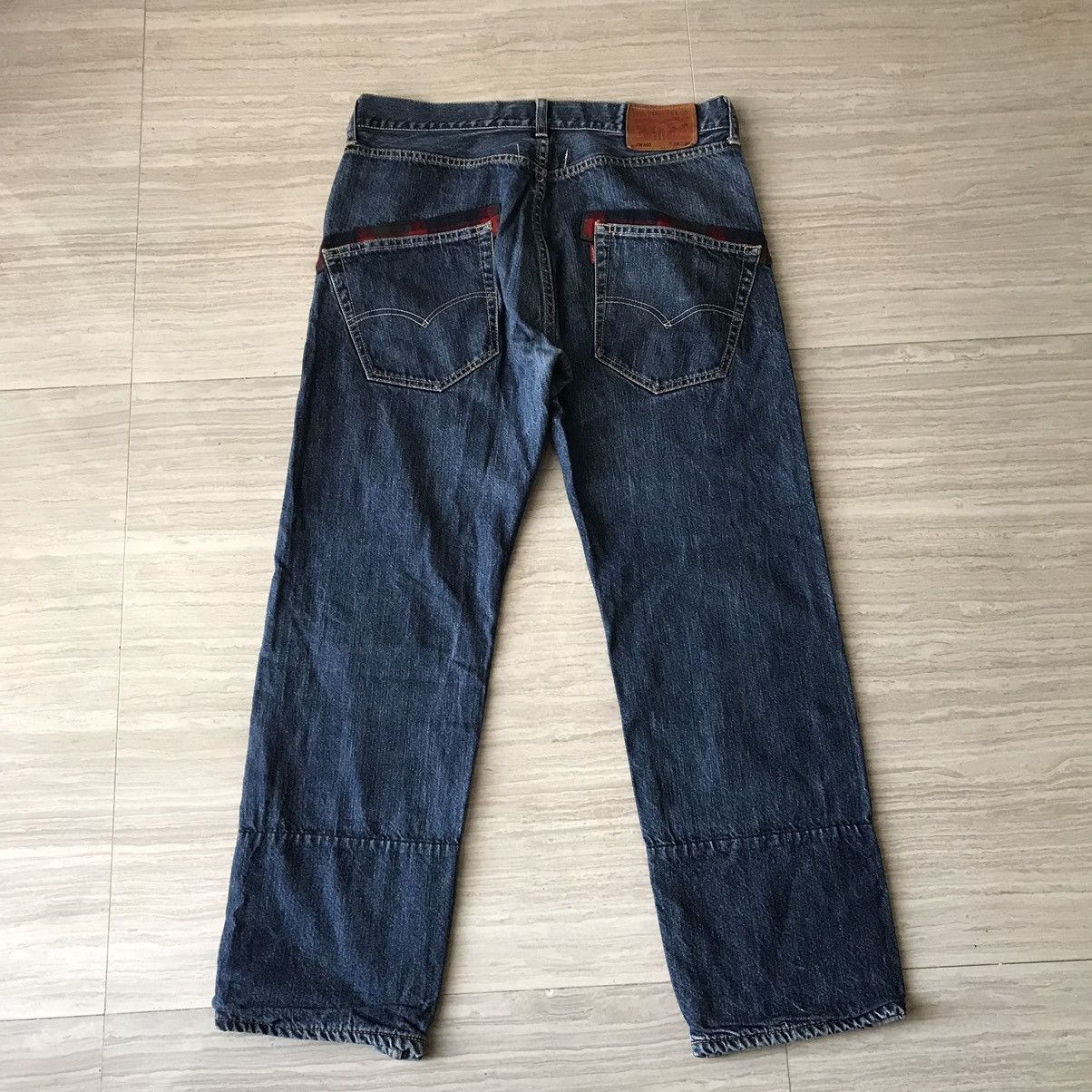 Comme des Garcons Junya Watanabe x Levis Plaid Jeans Straight Size US 30 / EU 46 - 9 Thumbnail