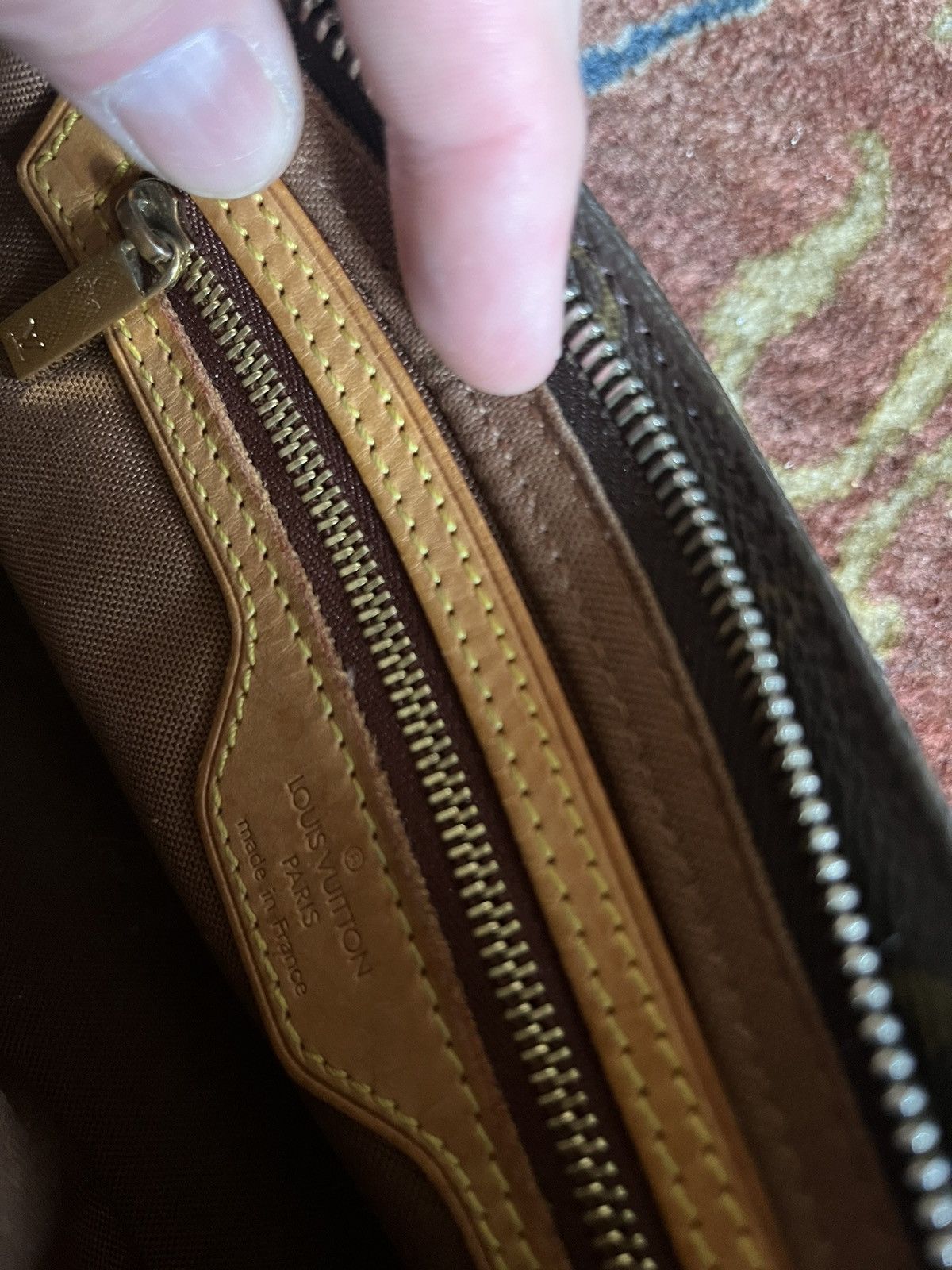 Louis Vuitton Trotteur Vintage Brown Monogram Canvas Cross