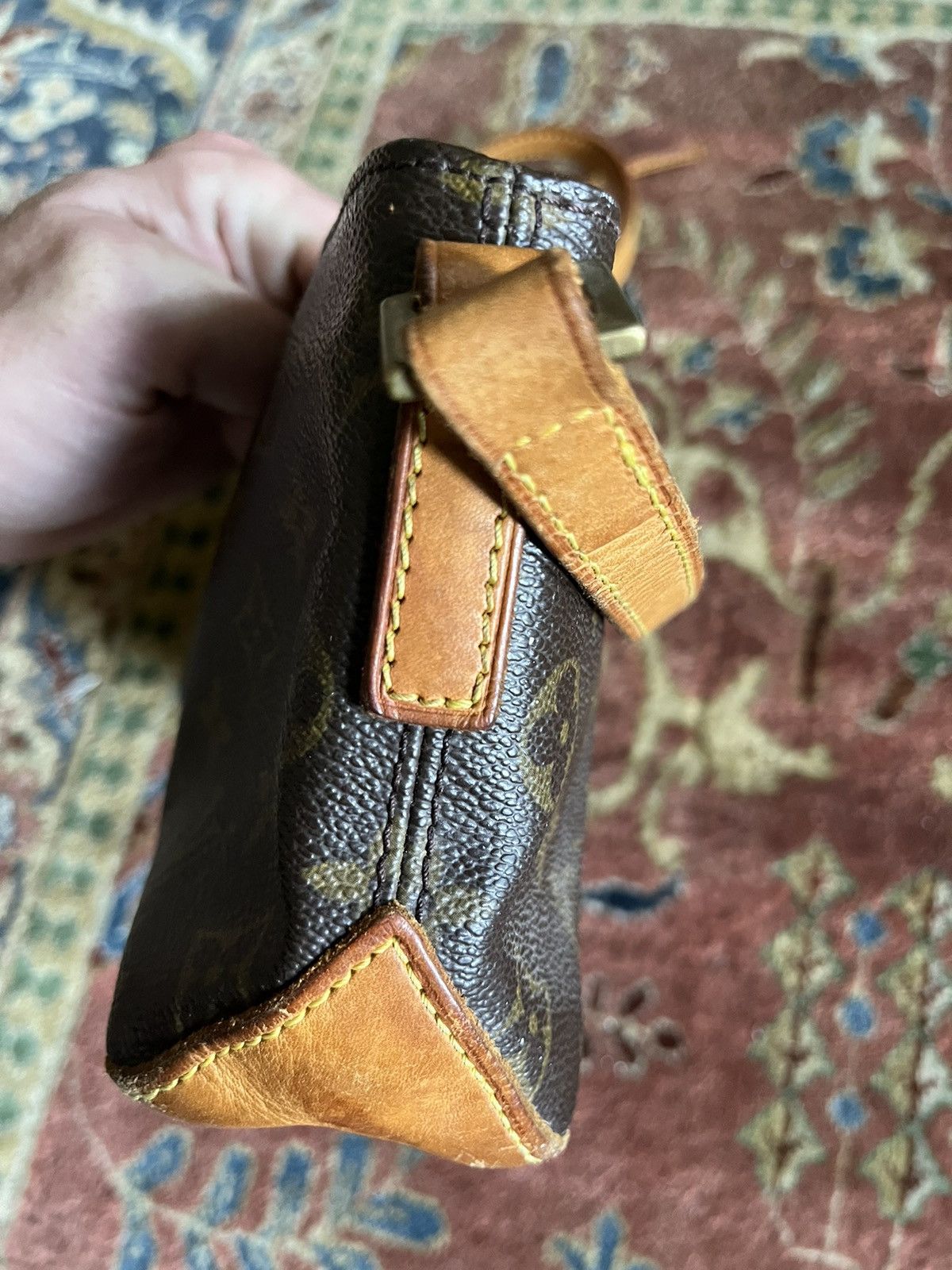 Louis Vuitton Trotteur Vintage Brown Monogram Canvas Cross