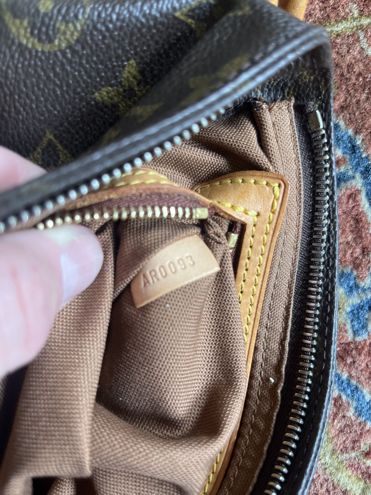 Louis Vuitton Trotteur Vintage Brown Monogram Canvas Cross