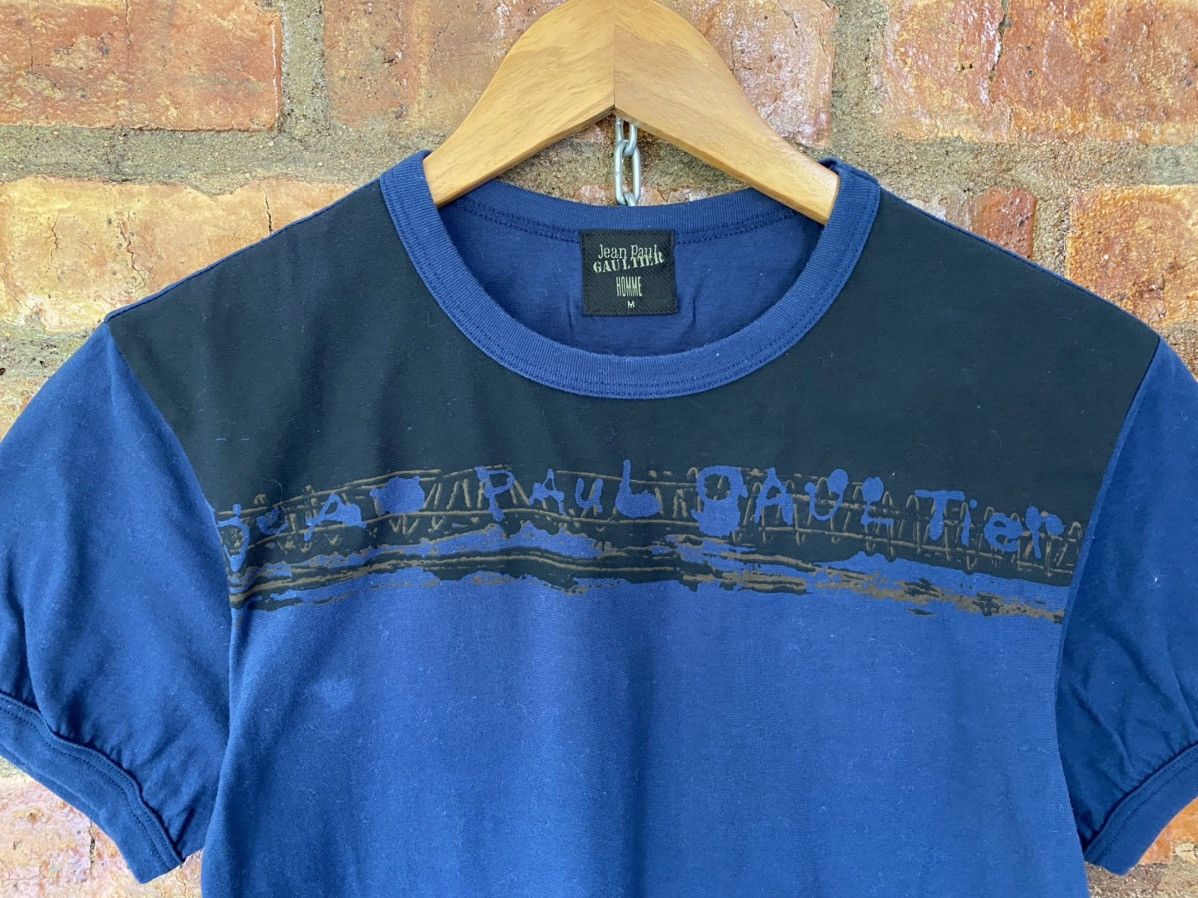 Jean Paul Gaultier Vtg JPG Punk Chest logo ring tee Size US S / EU 44-46 / 1 - 4 Thumbnail