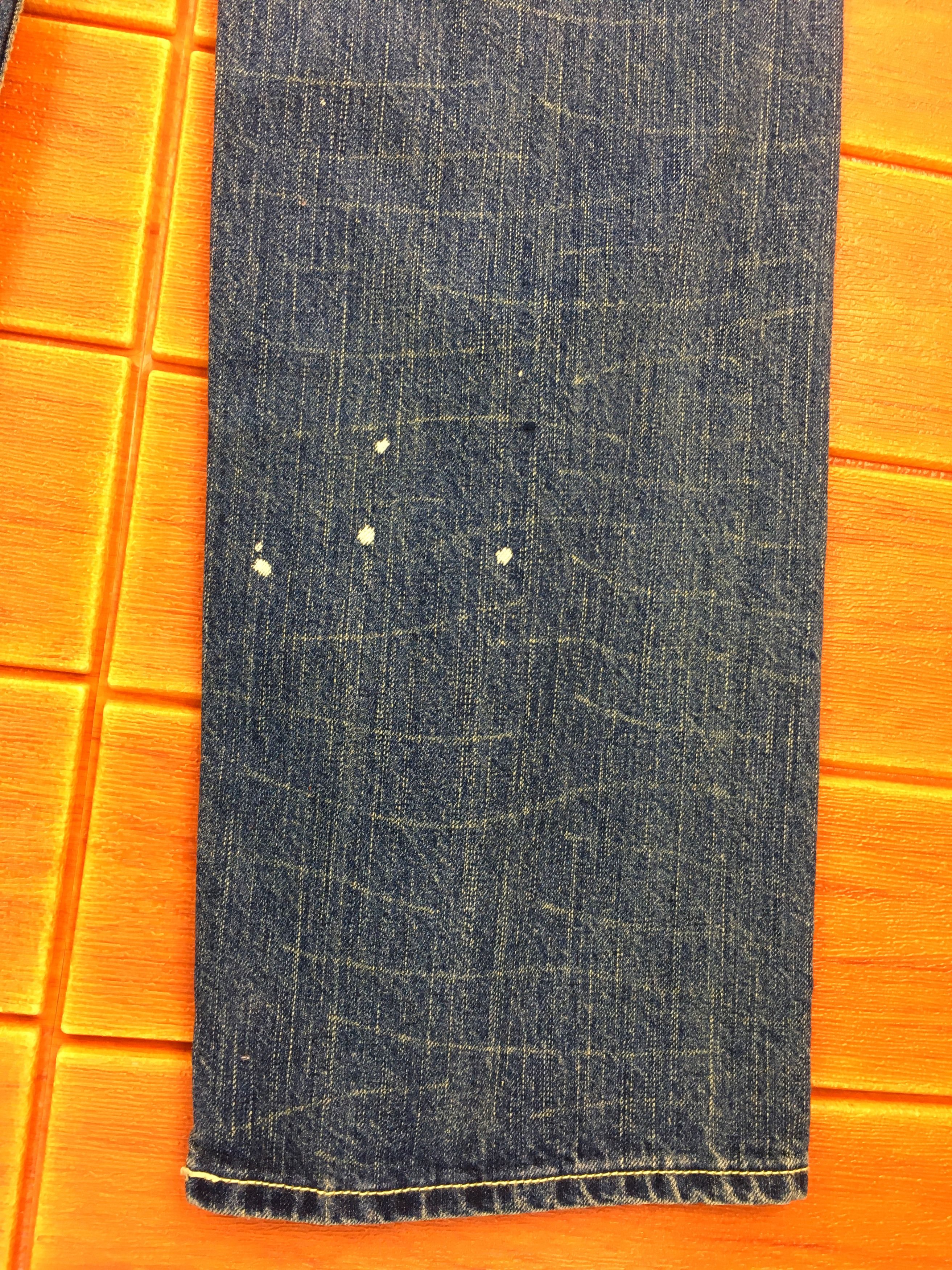 Japanese Brand REALBVOICE Paint Buckle Back Denim Jeans Size US 31 - 6 Thumbnail