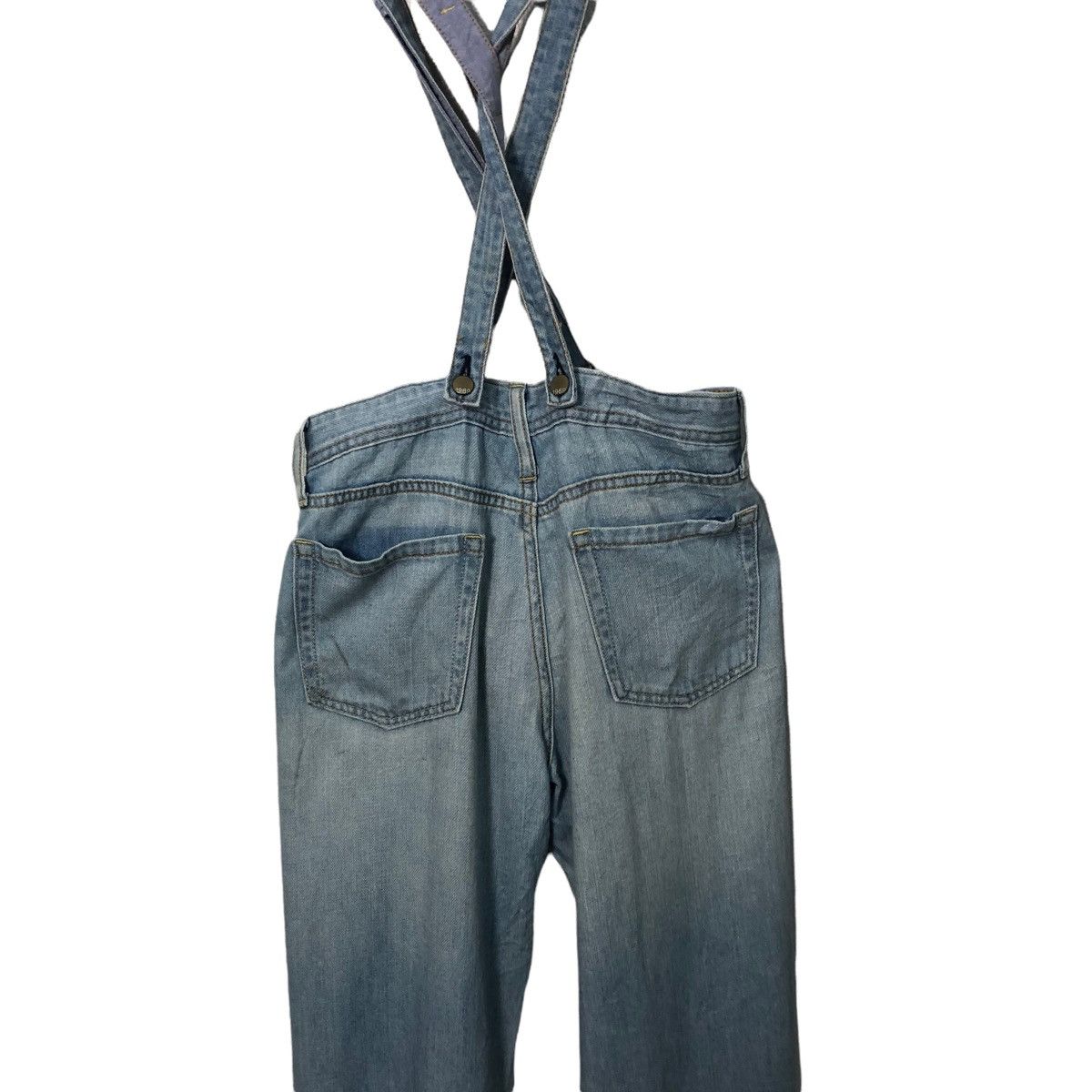Gap Vintage Gap 1969 Jeans Lightwash Denim Jumpsuit Size US 31 - 6 Thumbnail