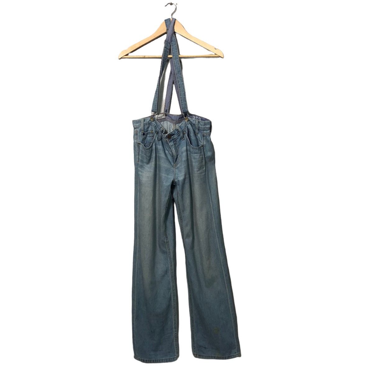 Gap Vintage Gap 1969 Jeans Lightwash Denim Jumpsuit Size US 31 - 1 Thumbnail