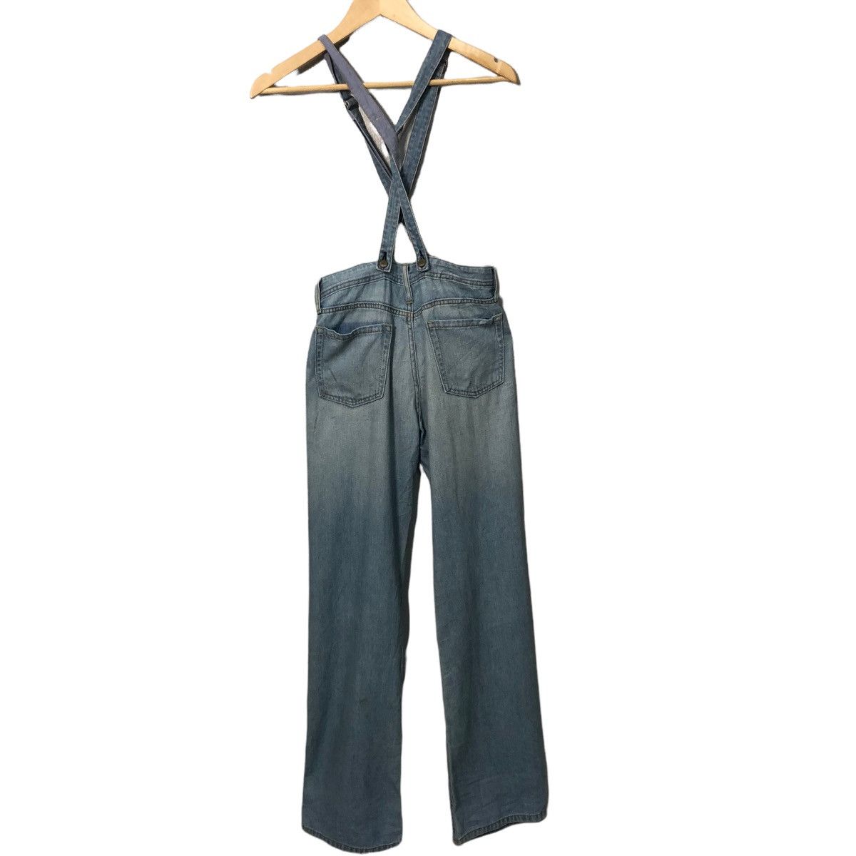 Gap Vintage Gap 1969 Jeans Lightwash Denim Jumpsuit Size US 31 - 5 Thumbnail