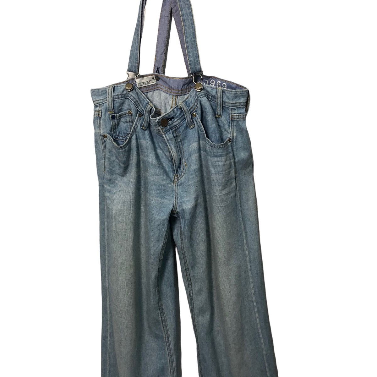 Gap Vintage Gap 1969 Jeans Lightwash Denim Jumpsuit Size US 31 - 2 Thumbnail