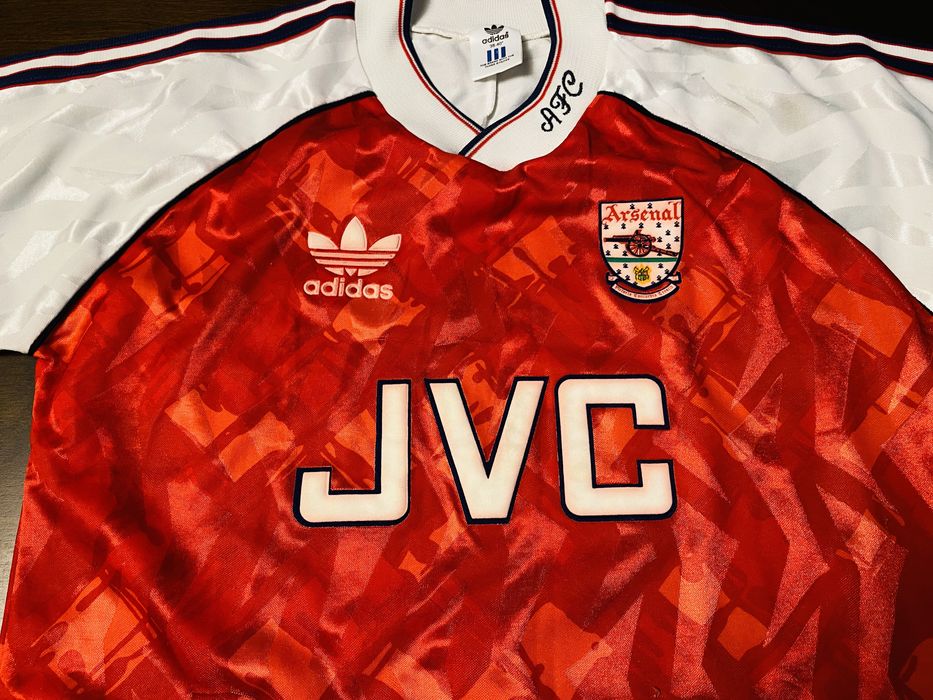 Authentic Original Rare Vintage Adidas Arsenal 1990-92 Football Soccer  Jersey