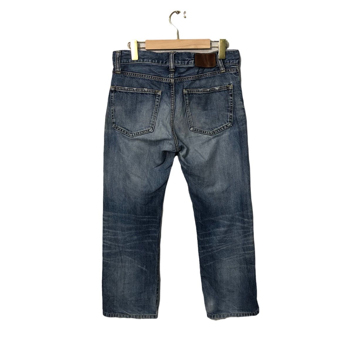 Japanese Brand Vintage Uniqlo Jeans Distressed Denim Pants W31 Size US 31 - 4 Thumbnail