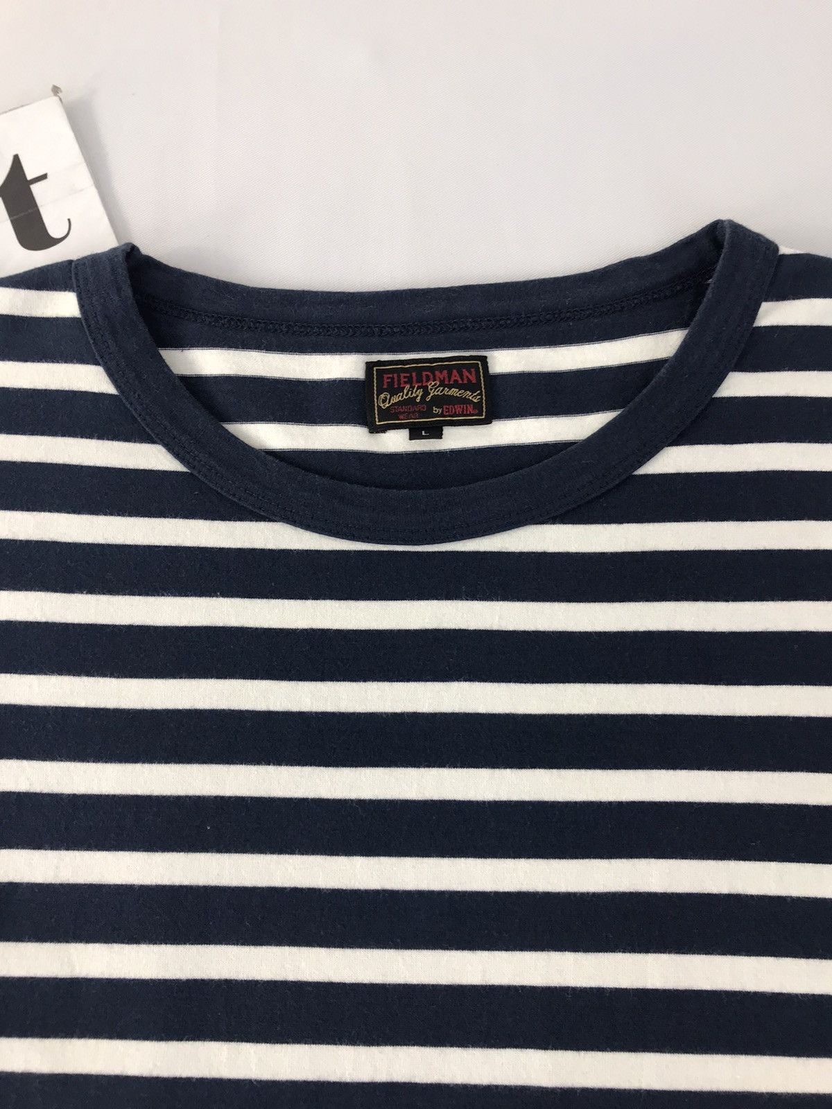 Edwin × Japanese Brand Vintage Fieldman By Edwin Design Striped Long Sleeve Shirt Size US L / EU 52-54 / 3 - 4 Thumbnail