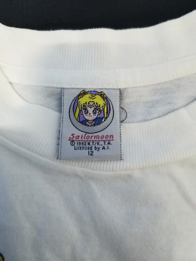 Anime Vintage Sailor Moon 1992 Japan Anime Tee Akira Evangelion Size US M / EU 48-50 / 2 - 4 Thumbnail