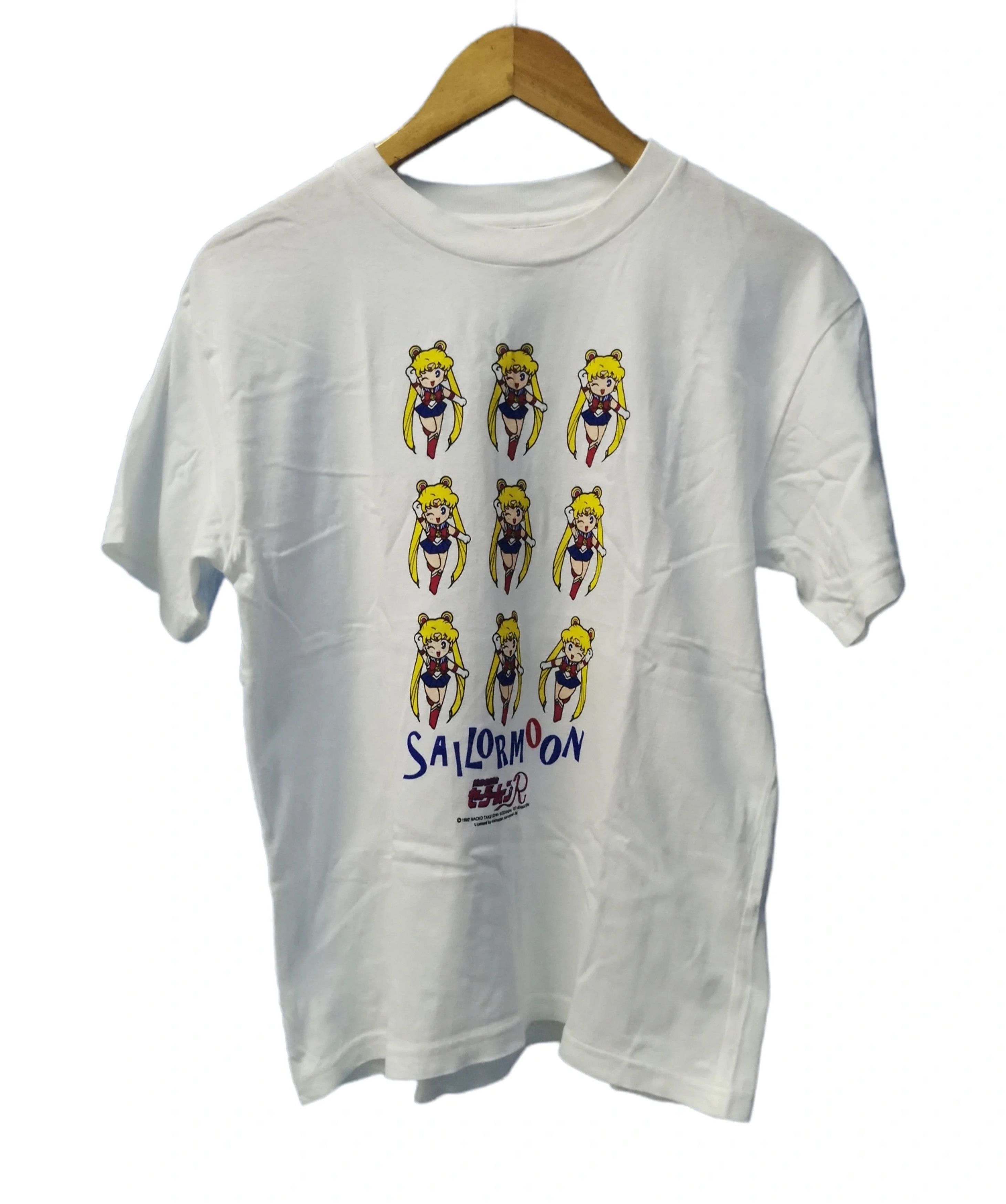 Anime Vintage Sailor Moon 1992 Japan Anime Tee Akira Evangelion Size US M / EU 48-50 / 2 - 1 Thumbnail