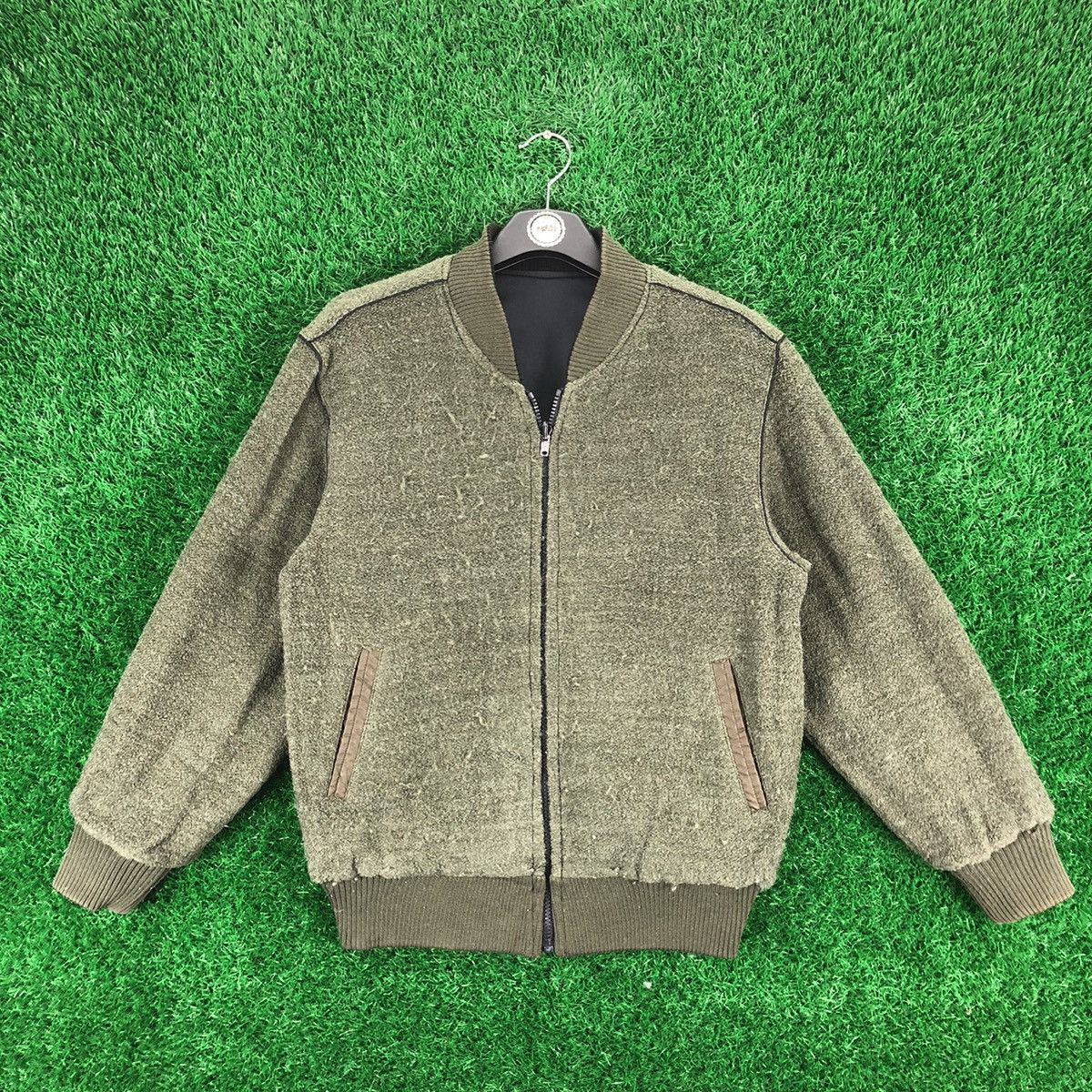 Japanese Brand Vintage 90's Wood Cutter Reversible Bomber Style Jacket Size US S / EU 44-46 / 1 - 3 Thumbnail