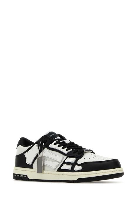 Amiri Two-Tone Leather Skel Sneakers | Grailed