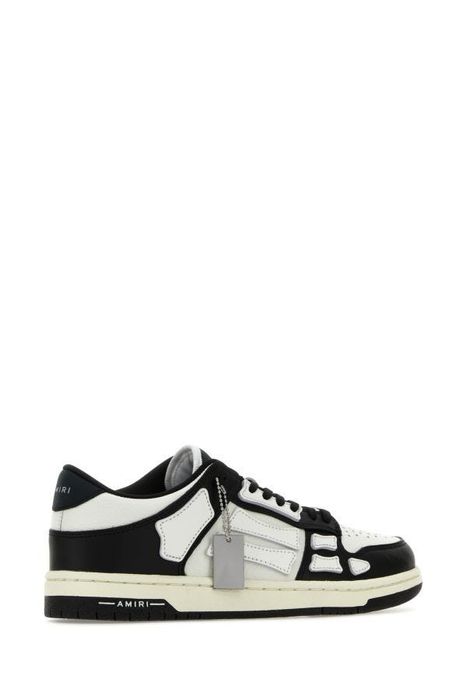 Amiri Two-Tone Leather Skel Sneakers | Grailed