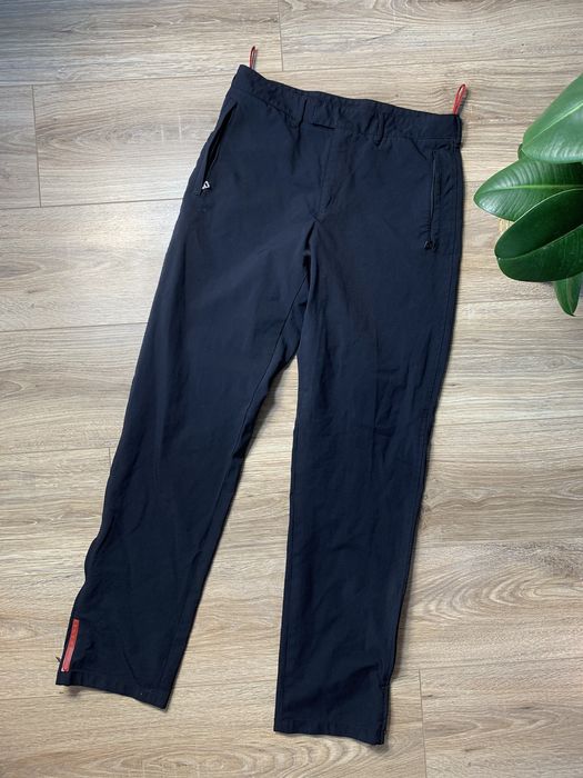 Prada Vintage Prada Nylon Pants Red Tab | Grailed