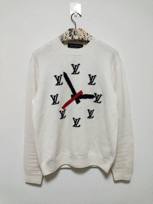 Louis Vuitton Wool Intarsia Clock Sweater