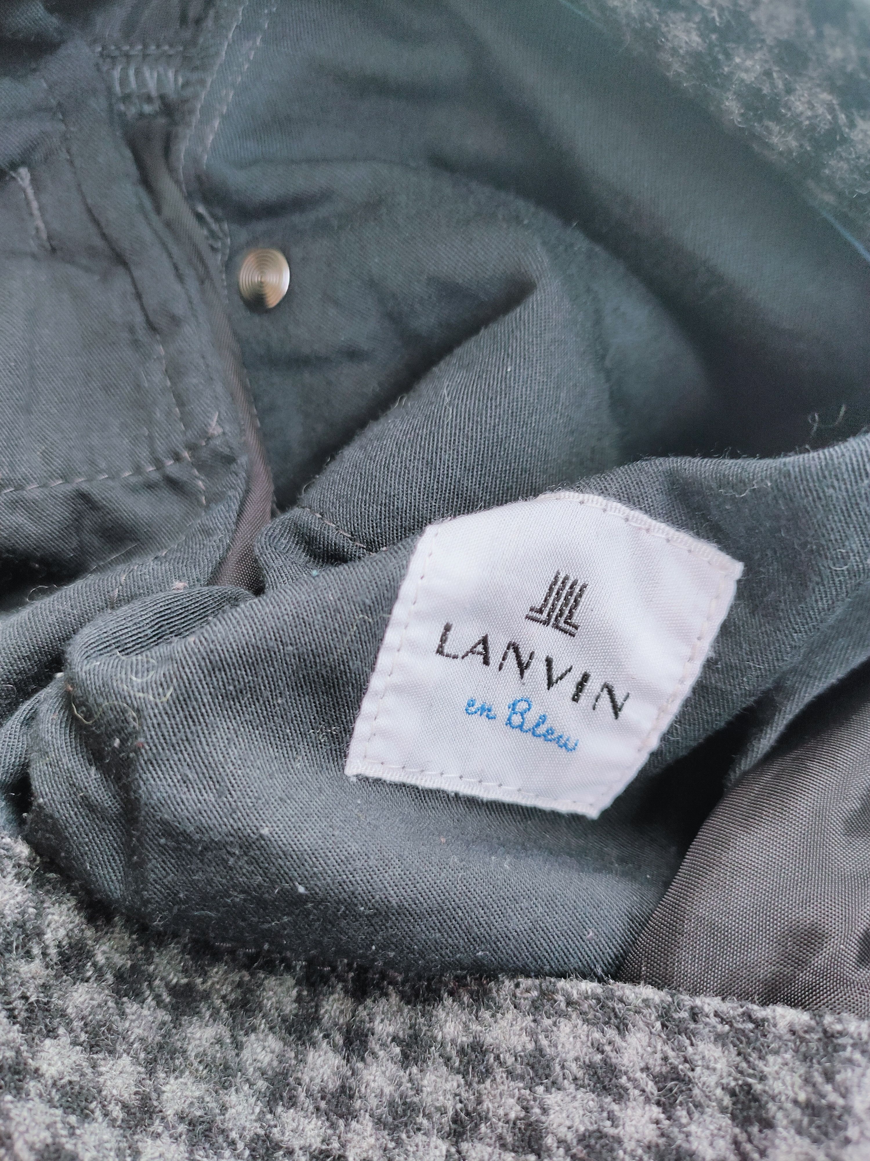 Lanvin LANVIN wool slim fit checkered pants styled denim Size US 32 / EU 48 - 6 Thumbnail