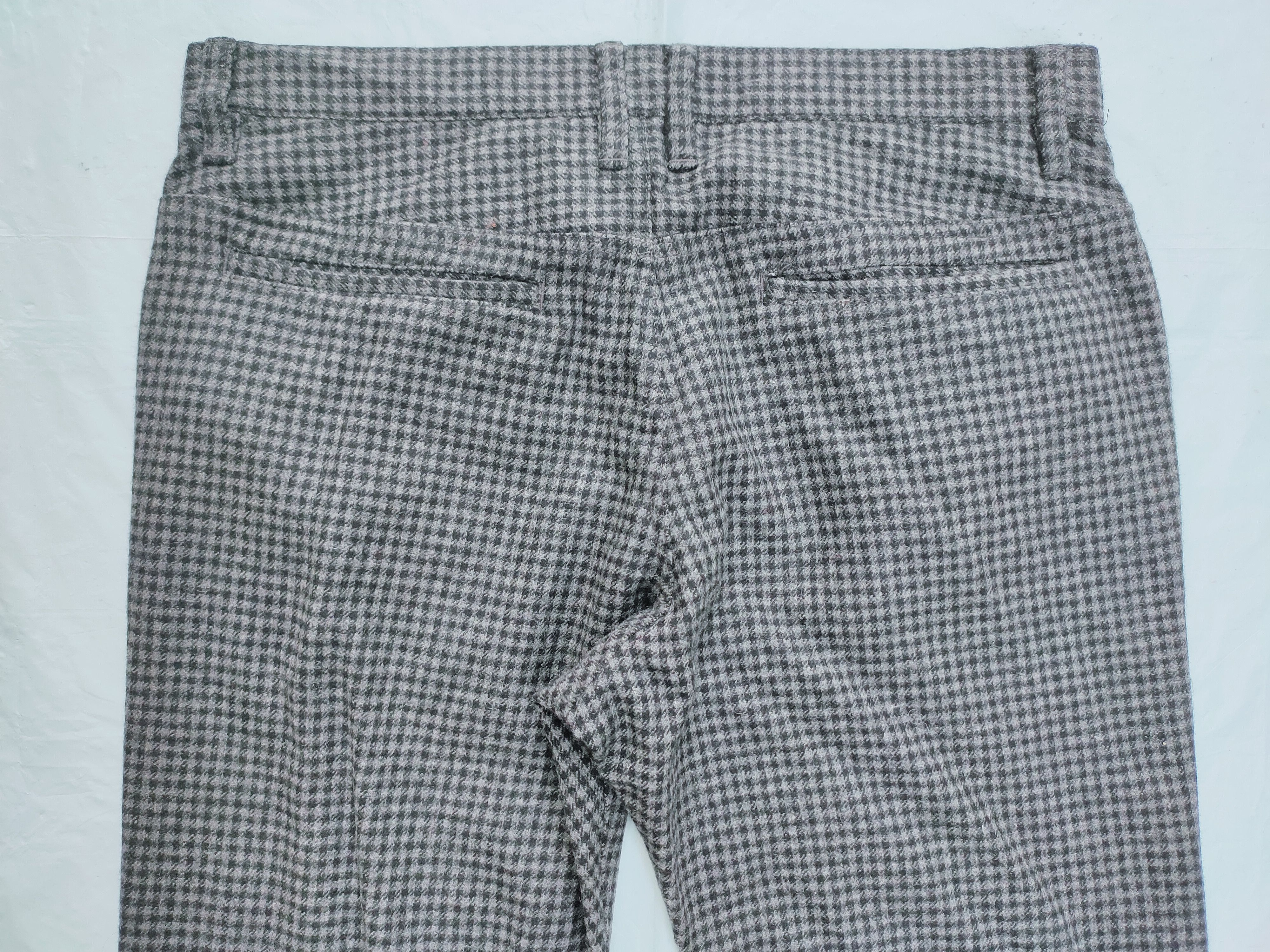 Lanvin LANVIN wool slim fit checkered pants styled denim Size US 32 / EU 48 - 9 Thumbnail