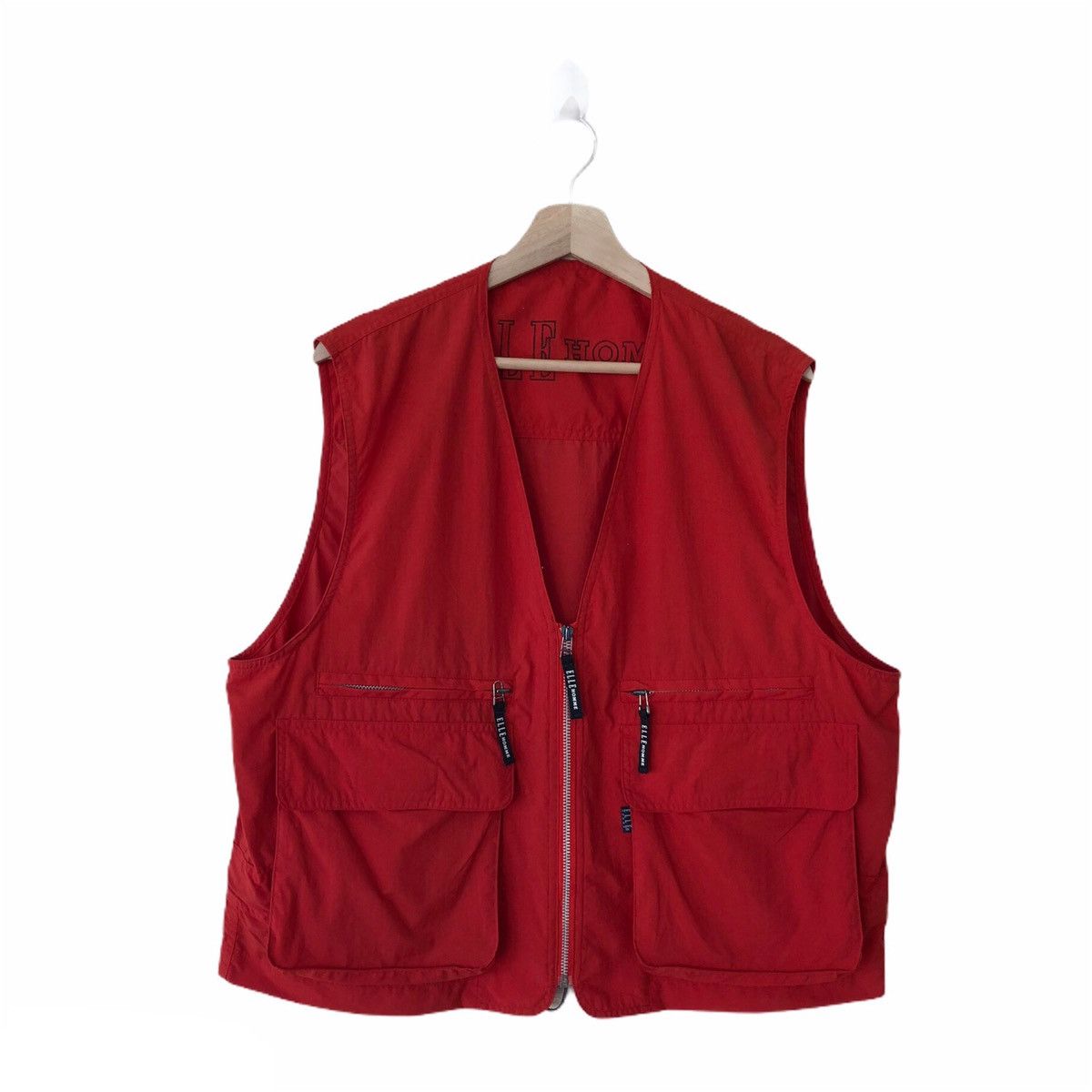 Japanese Brand Tank Top Tactical Parachute Elle Homme Paris Size US L / EU 52-54 / 3 - 1 Thumbnail