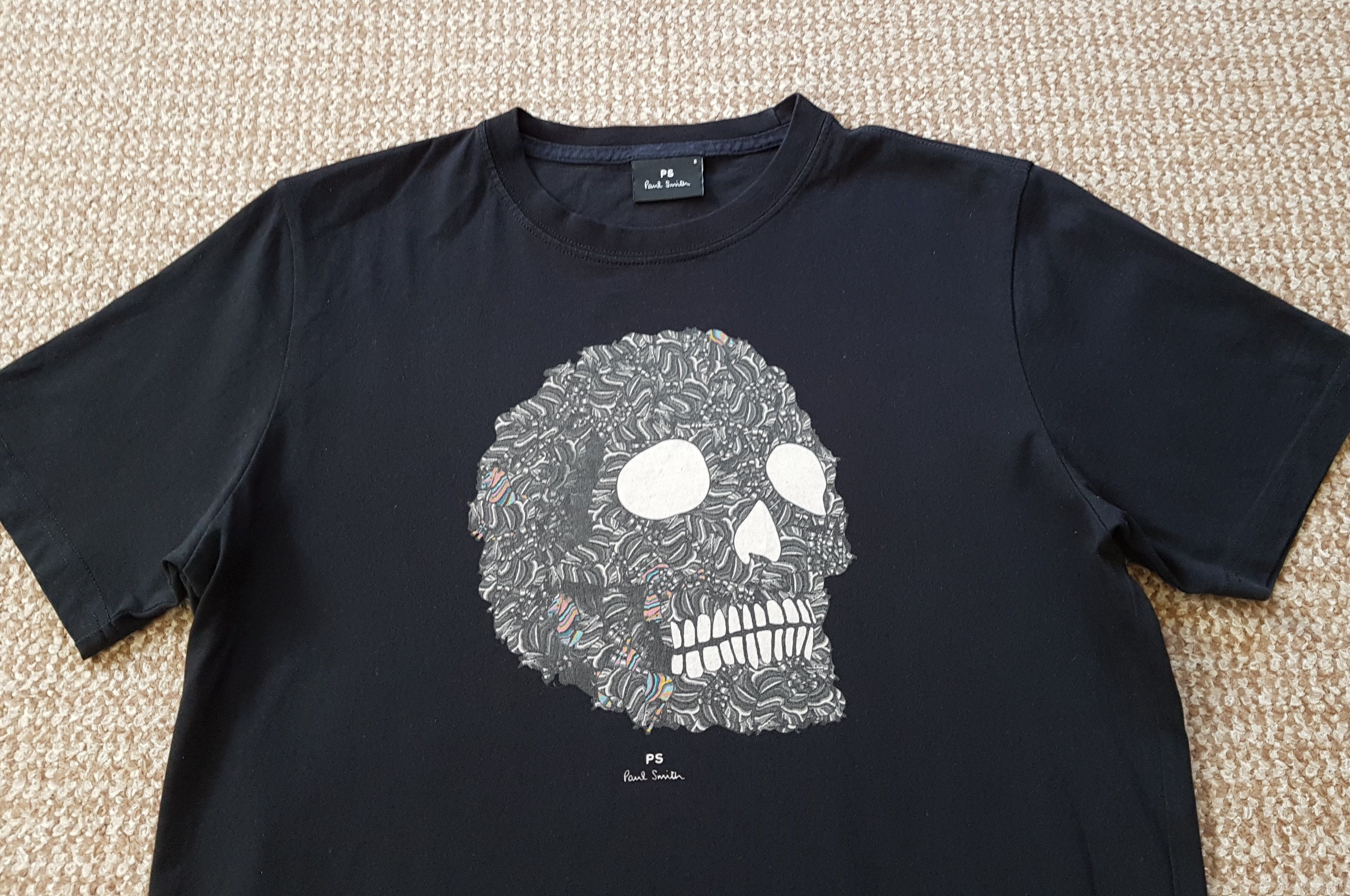 Designer × Paul Smith PS by Paul Smith Skull Print Tee T Shirt Size US S / EU 44-46 / 1 - 2 Thumbnail
