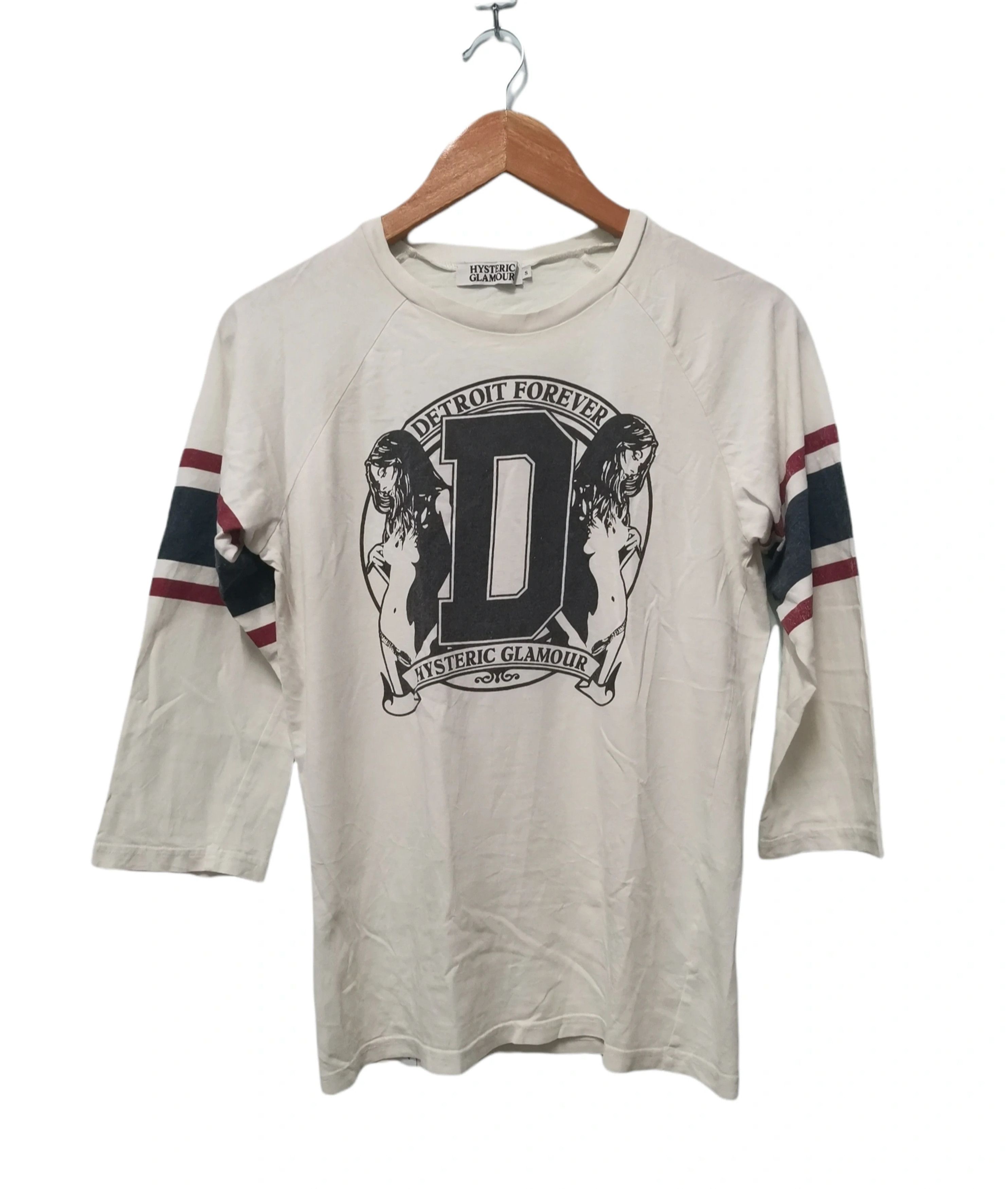image of Hysteric Glamour Detroit Forever Tee Sexy Pornstar Bitch in White, Men's (Size Small)