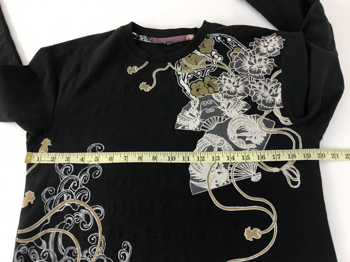 Vintage Vintage Sukajan Printed Back Side Fish Koi Big Logo Design Size US M / EU 48-50 / 2 - 11 Thumbnail