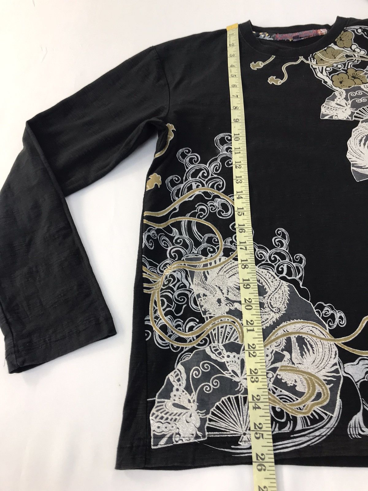 Vintage Vintage Sukajan Printed Back Side Fish Koi Big Logo Design Size US M / EU 48-50 / 2 - 12 Thumbnail