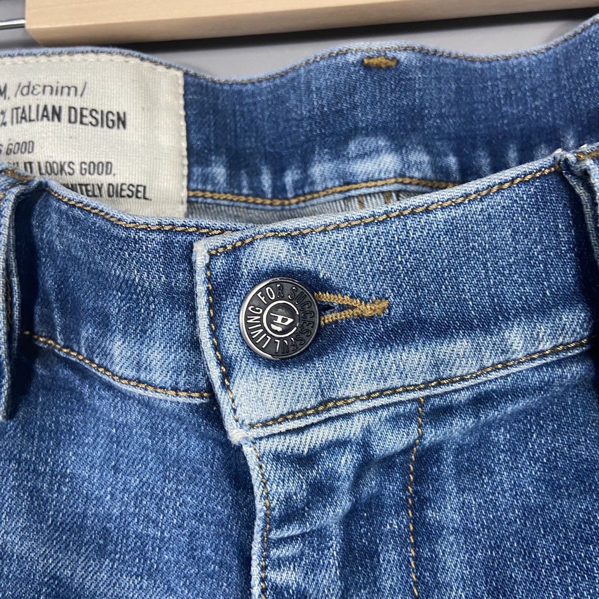 Diesel × Vintage Diesel D-Strukt Y2K Slim jeans Size US 33 - 6 Thumbnail