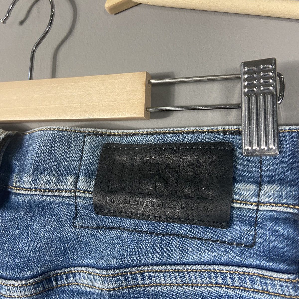 Diesel × Vintage Diesel D-Strukt Y2K Slim jeans Size US 33 - 11 Thumbnail