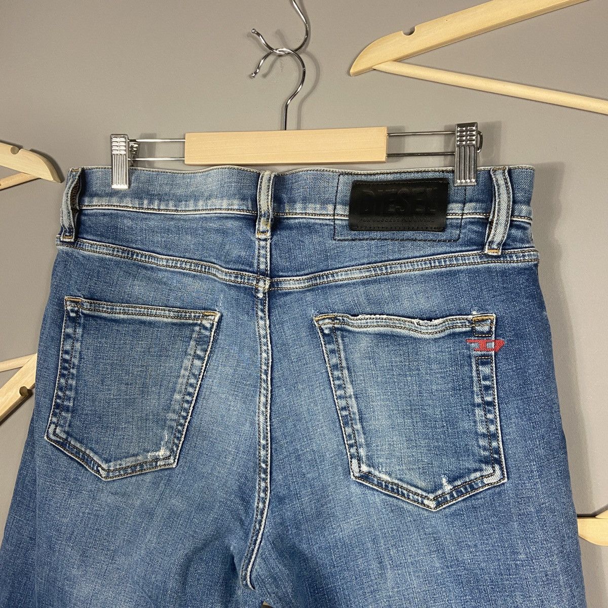 Diesel × Vintage Diesel D-Strukt Y2K Slim jeans Size US 33 - 10 Thumbnail