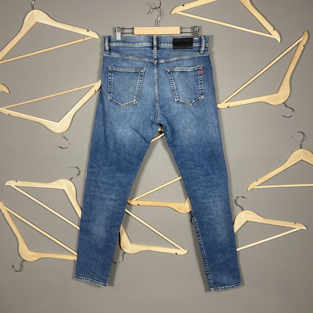 Diesel × Vintage Diesel D-Strukt Y2K Slim jeans Size US 33 - 2 Thumbnail