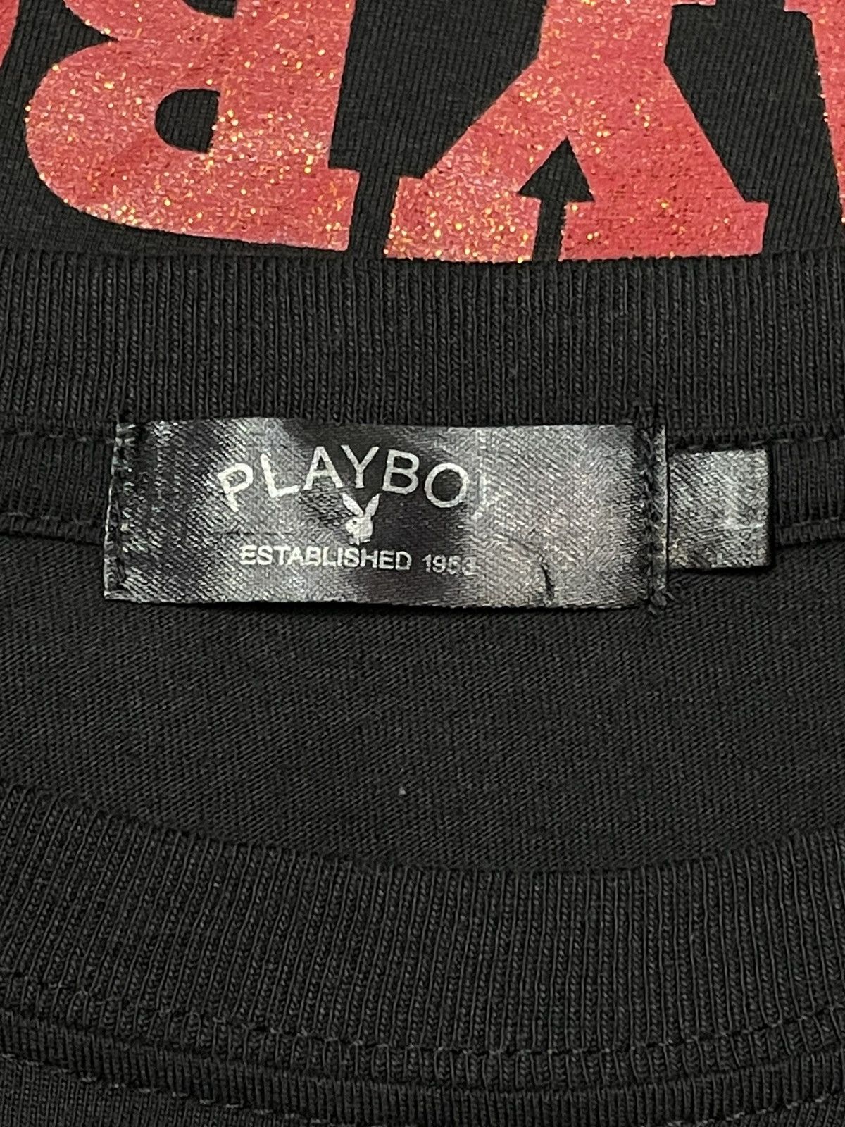 Playboy Vintage 90’s PLAYBOY Big Red Bunny Spell-Out Long Sleeve Size US S / EU 44-46 / 1 - 5 Thumbnail