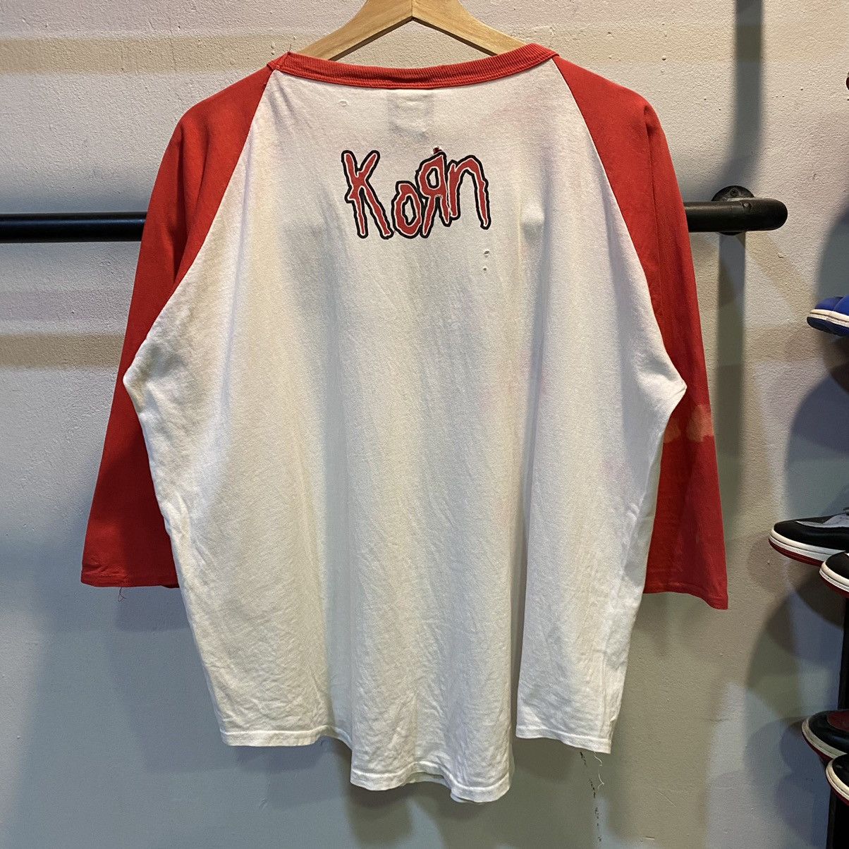 Band Tees × Giant × Vintage VINTAGE 1998‼️Korn “Follow The Leader” 3Quarter Sleeve Tee Size US XL / EU 56 / 4 - 2 Thumbnail
