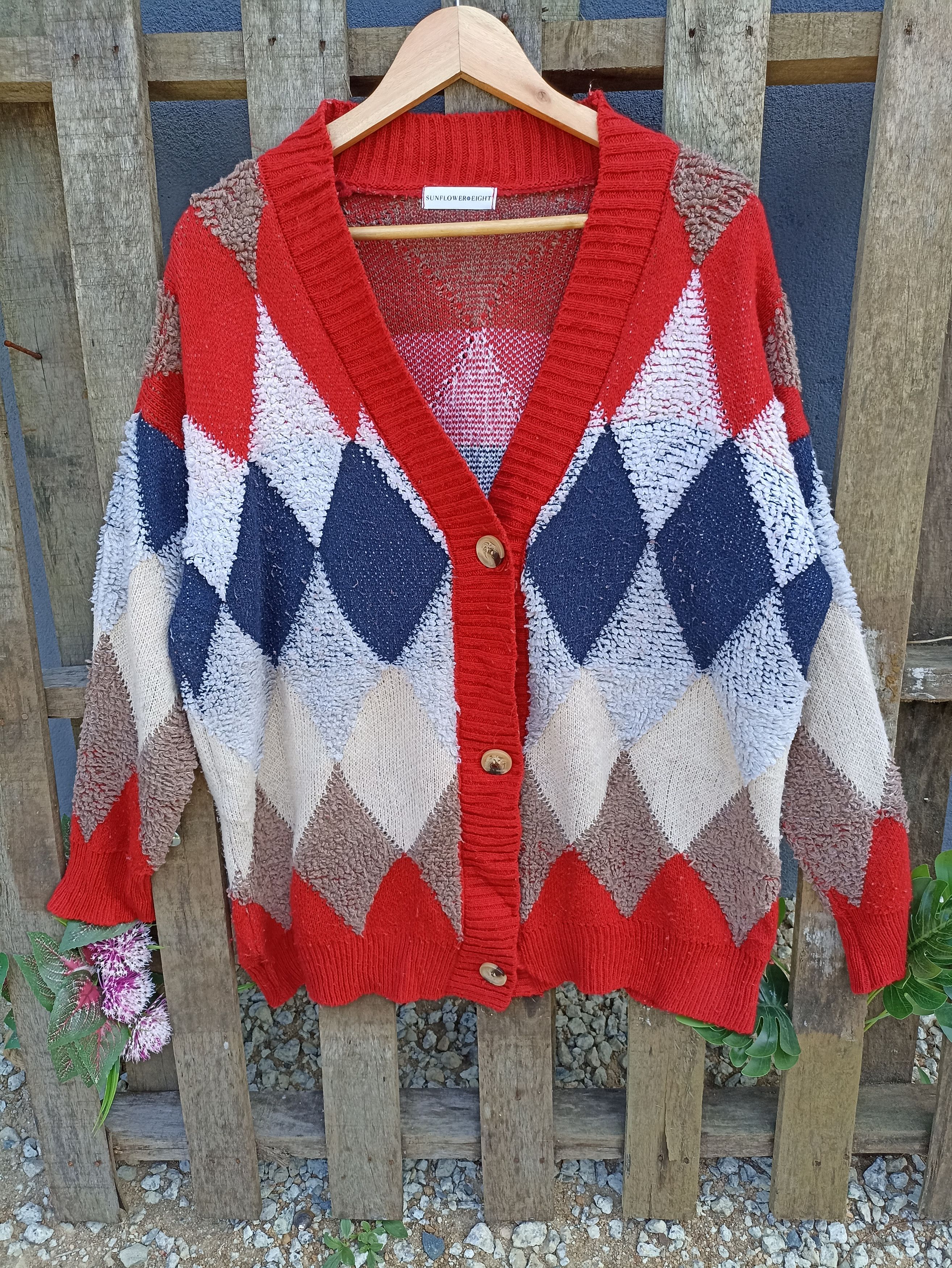 Carlo Colucci × Coloured Cable Knit Sweater × Japanese Brand