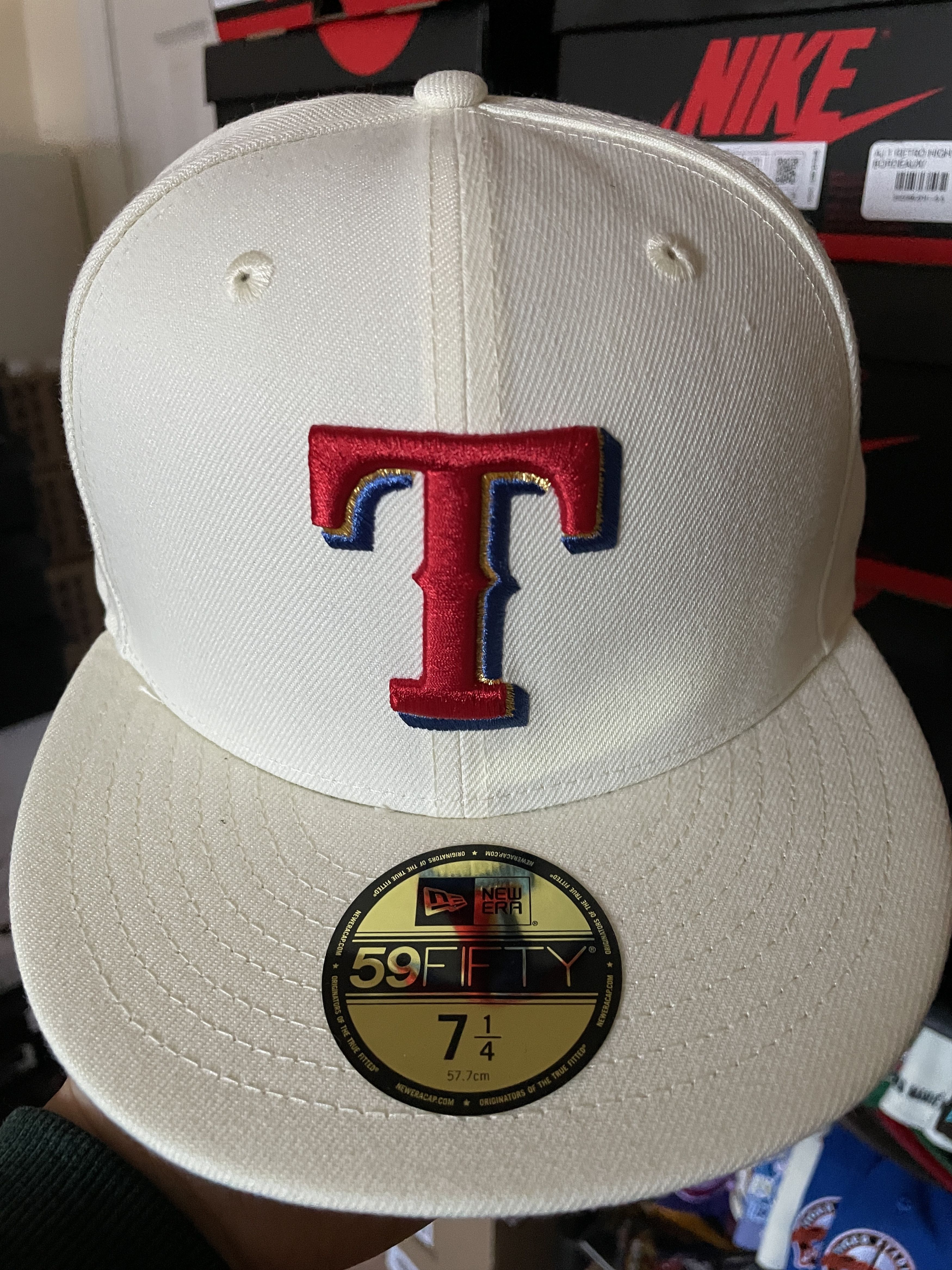 MyFitteds × New Era Myfitteds Toblerone White Texas Rangers 7 1/4 Icy Hatclub Size ONE SIZE - 2 Thumbnail