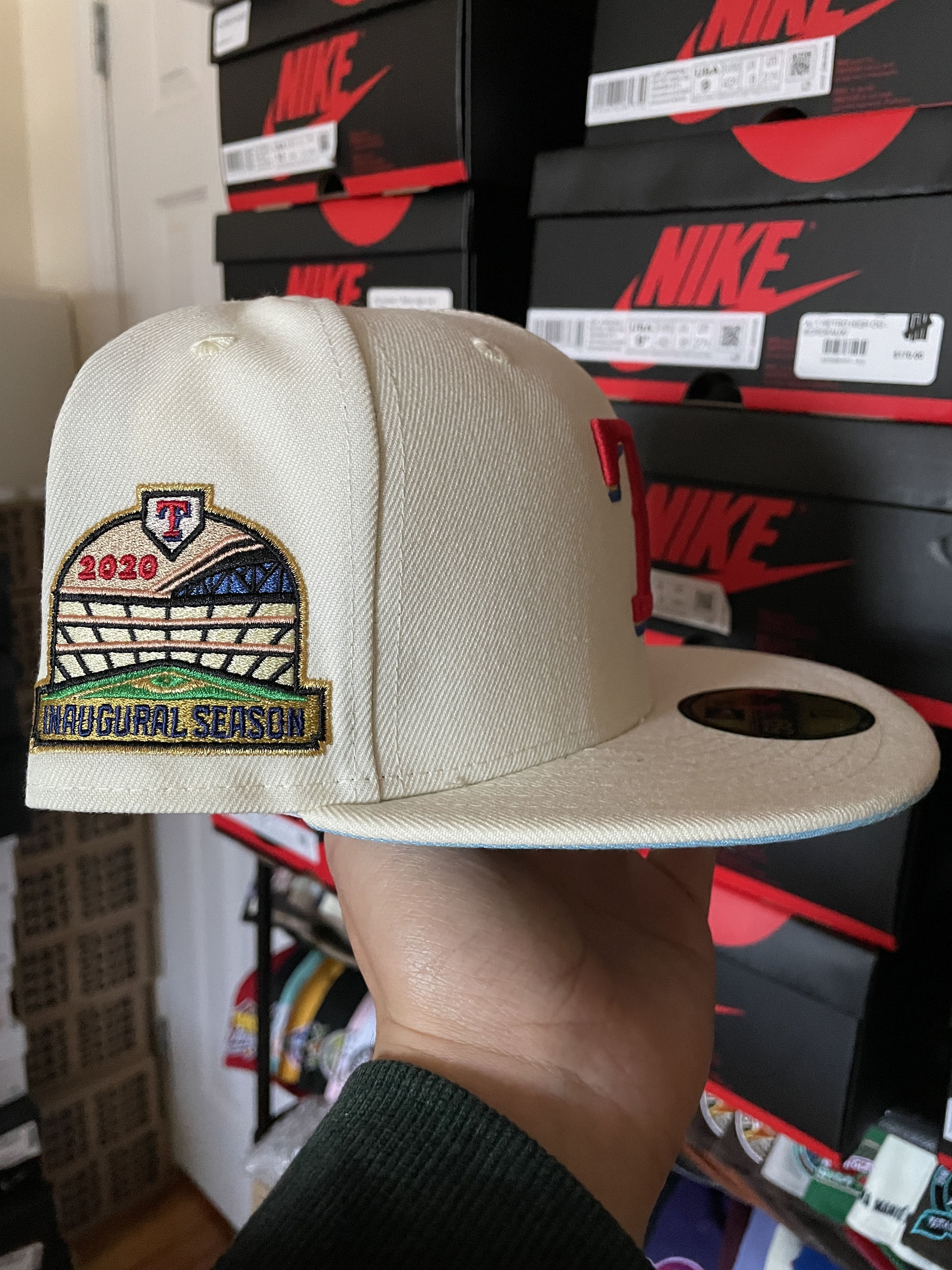 MyFitteds × New Era Myfitteds Toblerone White Texas Rangers 7 1/4 Icy Hatclub Size ONE SIZE - 3 Thumbnail