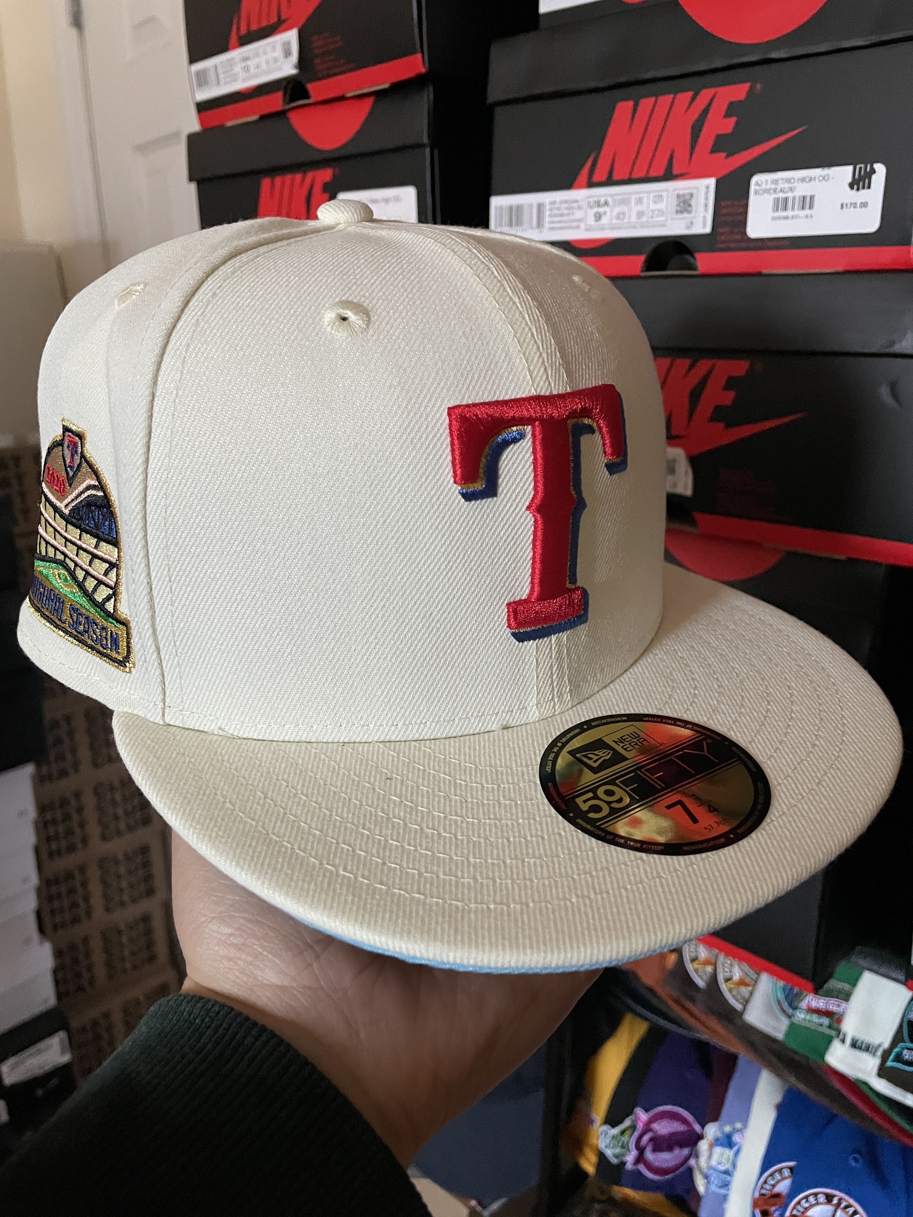 MyFitteds × New Era Myfitteds Toblerone White Texas Rangers 7 1/4 Icy Hatclub Size ONE SIZE - 1 Thumbnail
