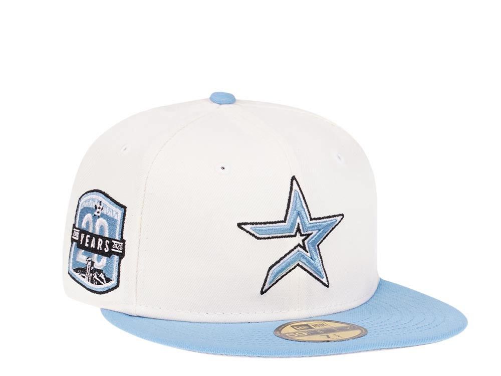 MLB × New Era 7 1/8 White Blue Houston Astros 20 Years Icy Cream Two Tone Size ONE SIZE - 8 Thumbnail