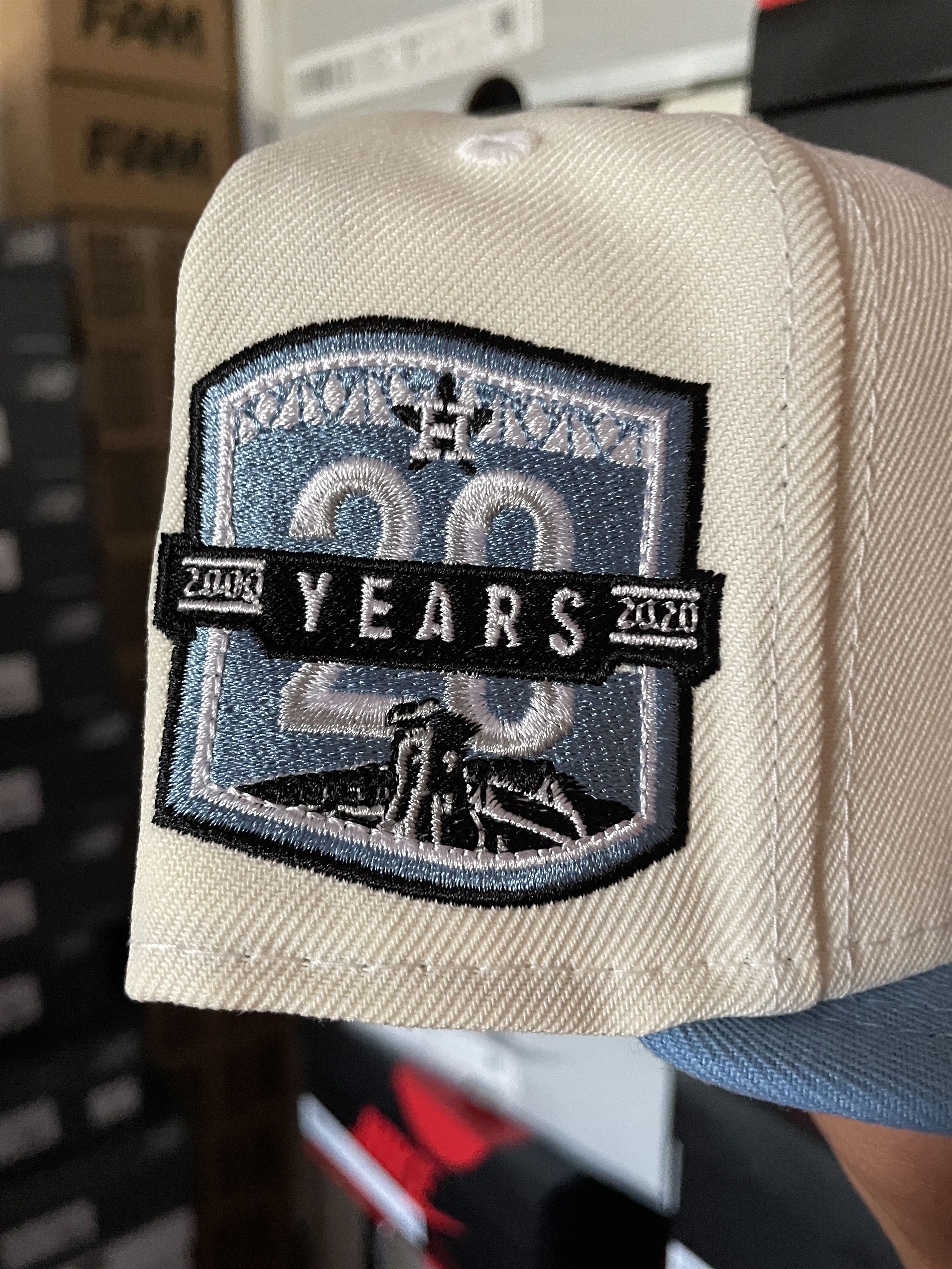 MLB × New Era 7 1/8 White Blue Houston Astros 20 Years Icy Cream Two Tone Size ONE SIZE - 4 Thumbnail