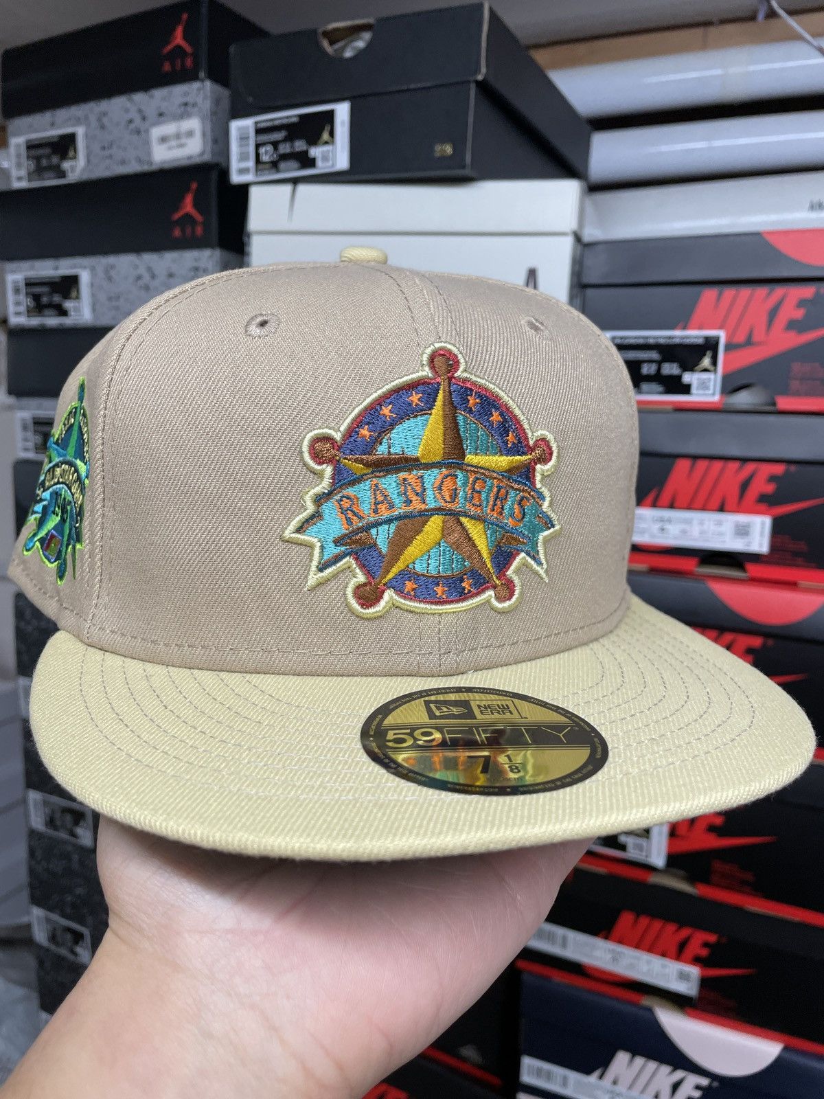 MLB × MyFitteds × New Era 7 1/8 Myfitteds Ultimate End Texas Rangers ASG 1995 All Star Size ONE SIZE - 1 Thumbnail