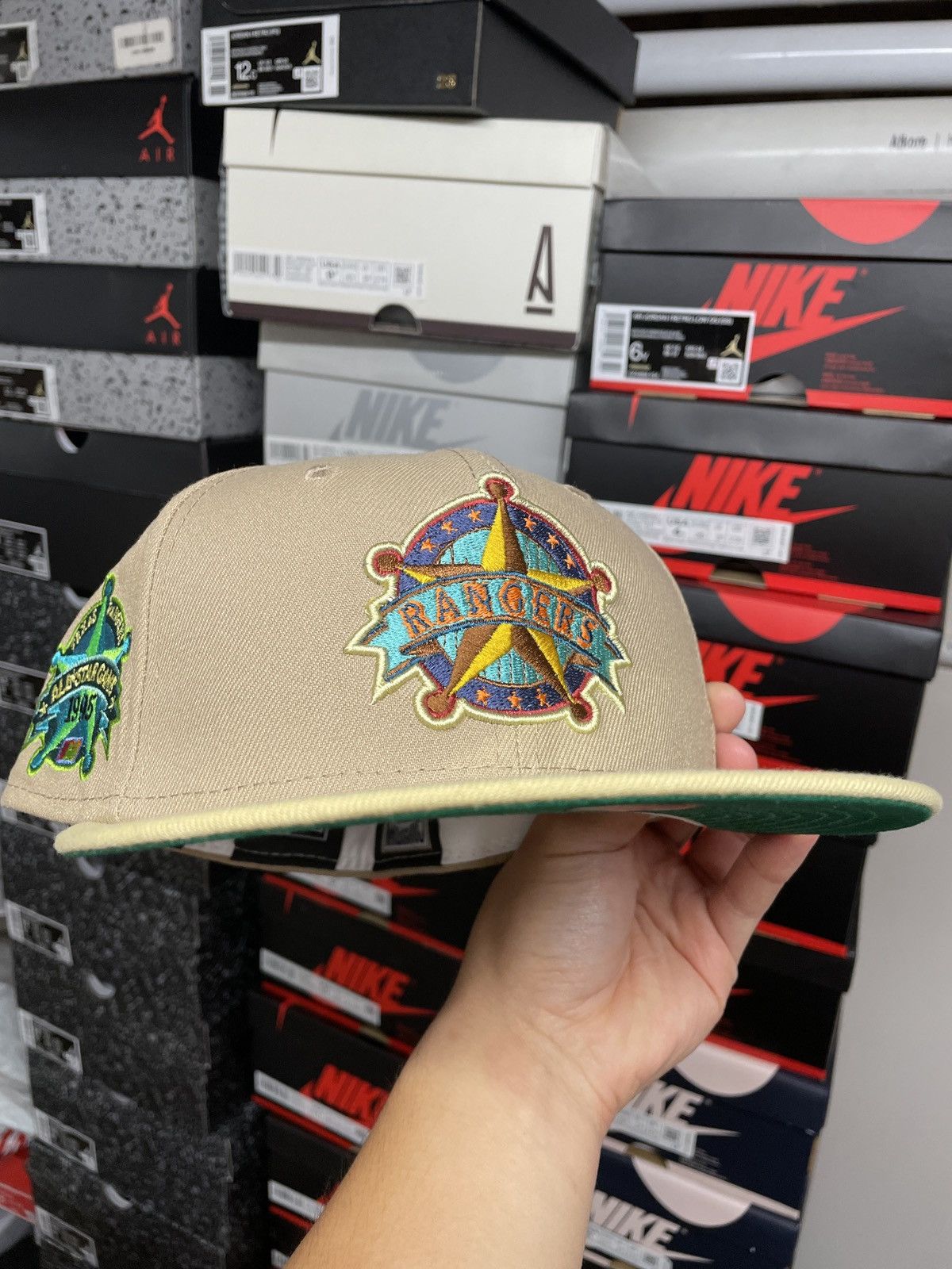 MLB × MyFitteds × New Era 7 1/8 Myfitteds Ultimate End Texas Rangers ASG 1995 All Star Size ONE SIZE - 7 Thumbnail