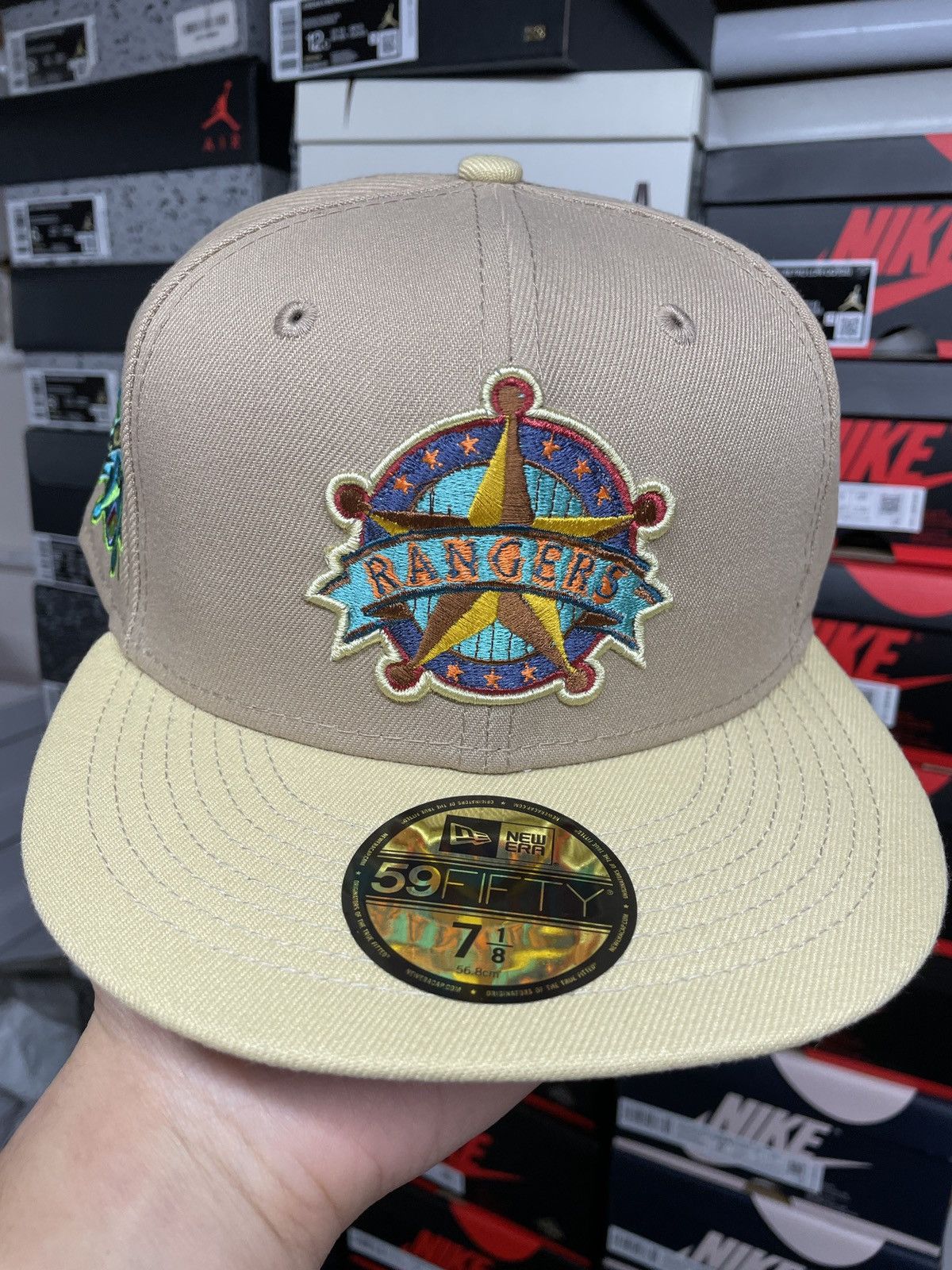 MLB × MyFitteds × New Era 7 1/8 Myfitteds Ultimate End Texas Rangers ASG 1995 All Star Size ONE SIZE - 2 Thumbnail