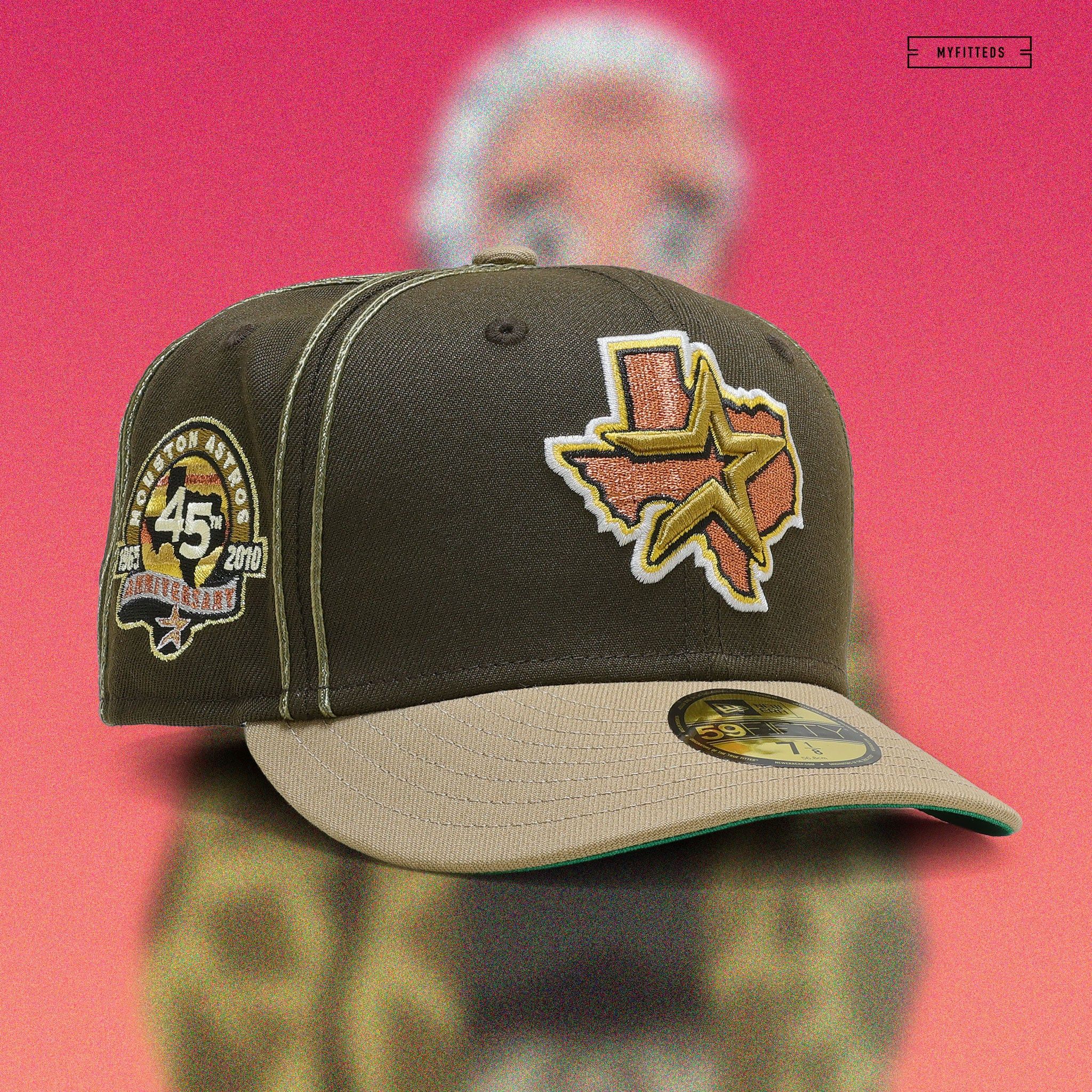 MLB × MyFitteds × New Era 7 1/8 Myfitteds Haganezuka Hotaru Houston Astros 45th Gold Size ONE SIZE - 8 Thumbnail