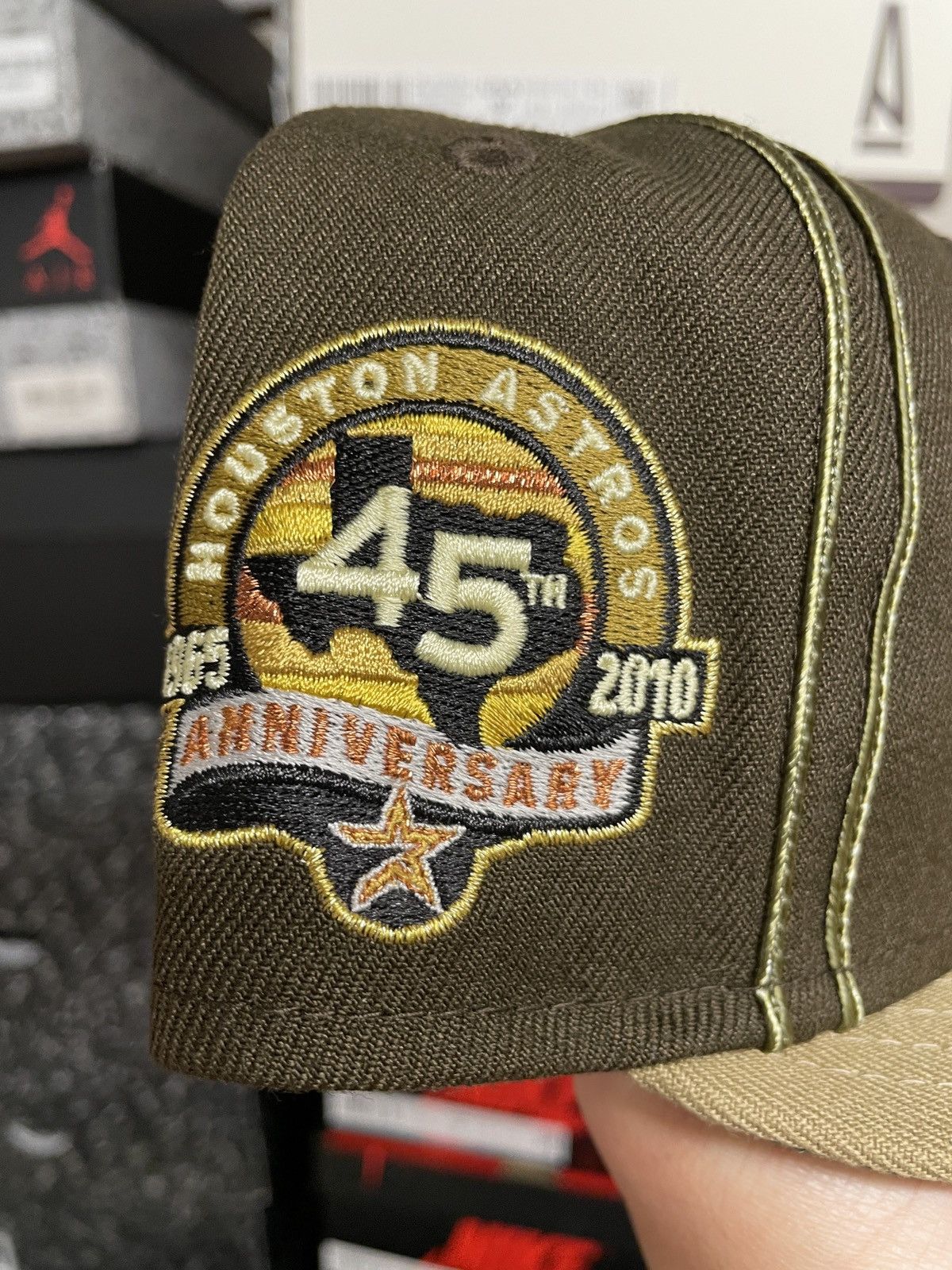 MLB × MyFitteds × New Era 7 1/8 Myfitteds Haganezuka Hotaru Houston Astros 45th Gold Size ONE SIZE - 4 Thumbnail
